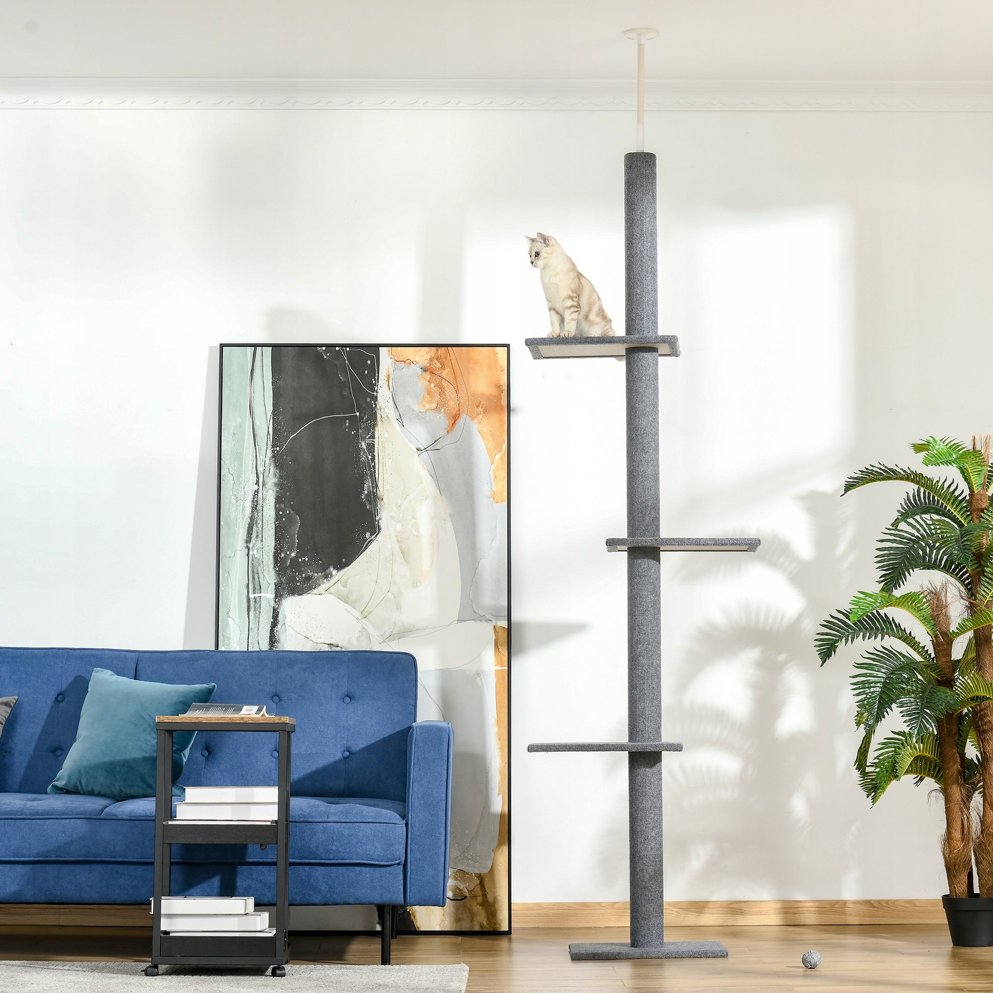 Cat scratcher, climbing tree, height adjustable, 43x27x228-260cm Packaging status original