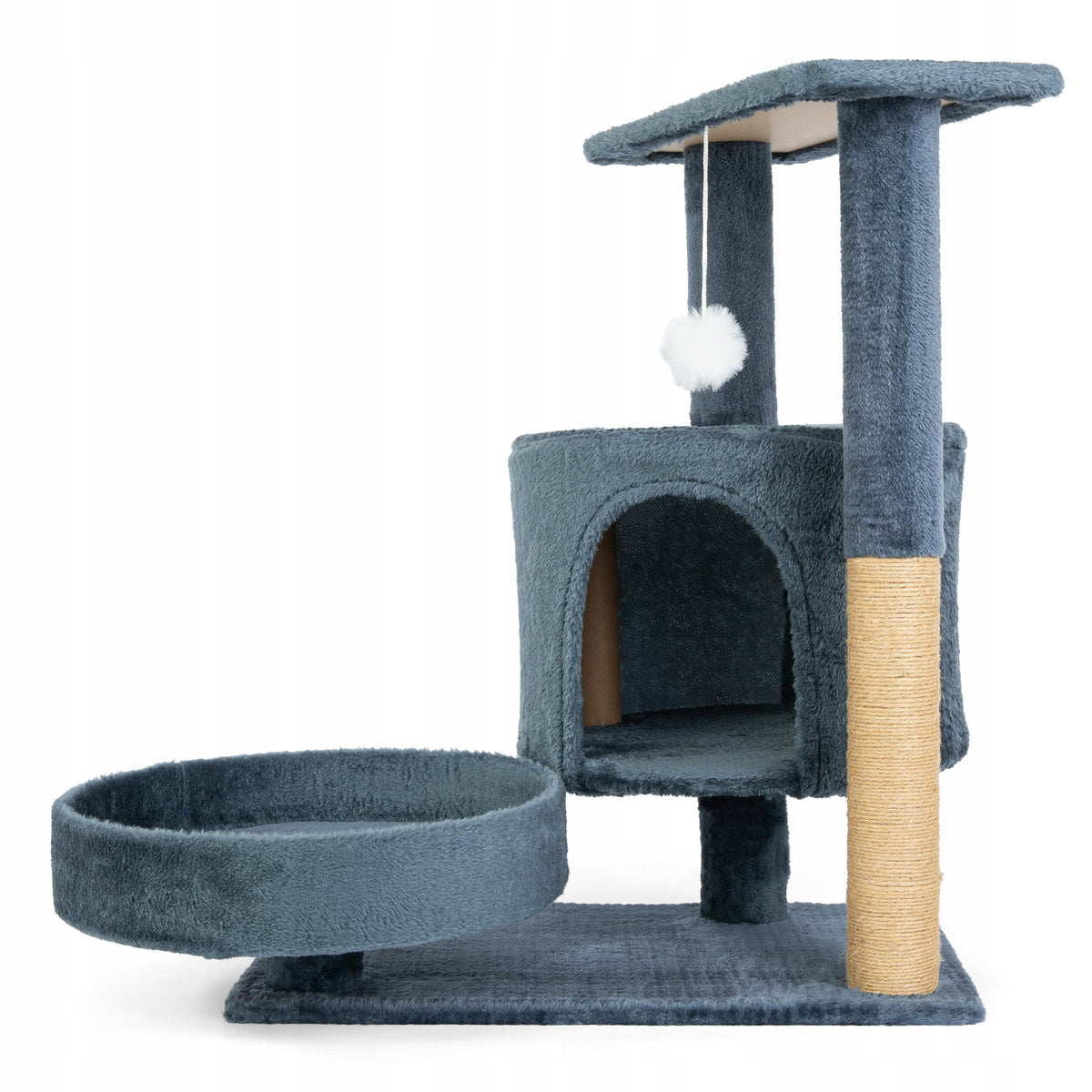 Cat scratcher tree tower bed post cat booth cottage SIZAL Manufacturer code Drzewo dla kota niebieskoszare Royal Furry