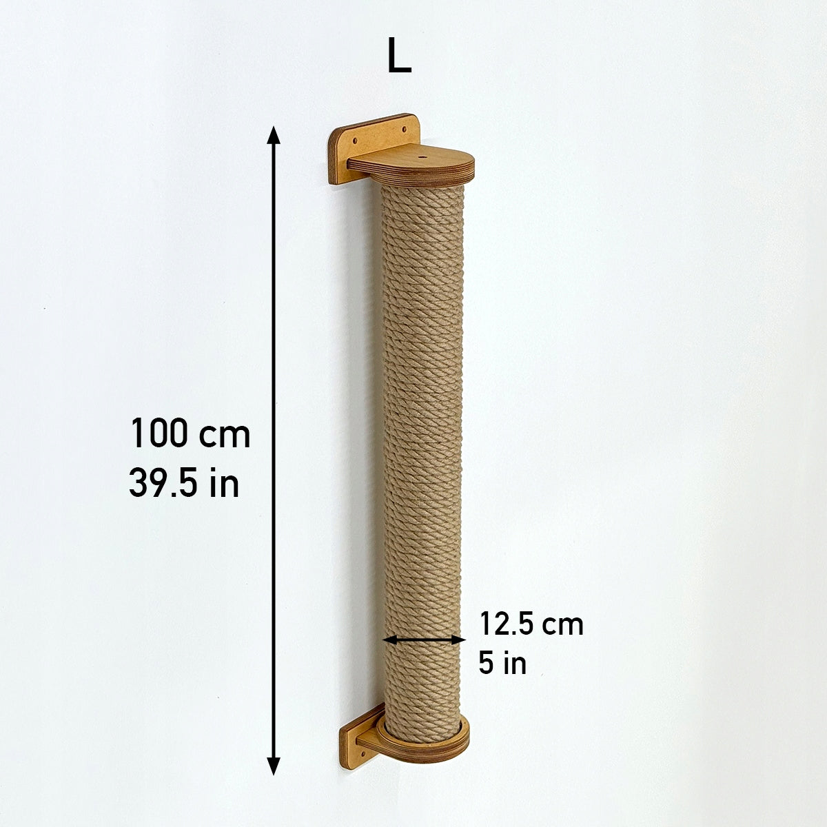 Cat wall scratcher large L / 100 cm cat post, thick rope + screws Packaging status original