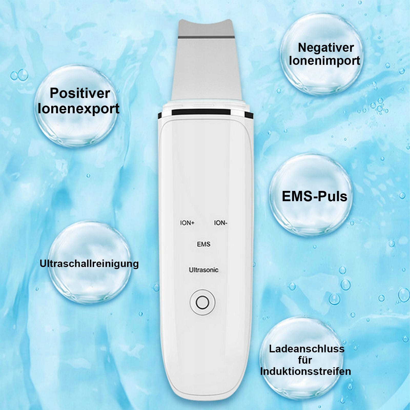 Cavitation Peeling 4in1 EMS Wireless Ionopheresis Sonophoresis for Face Medical device no