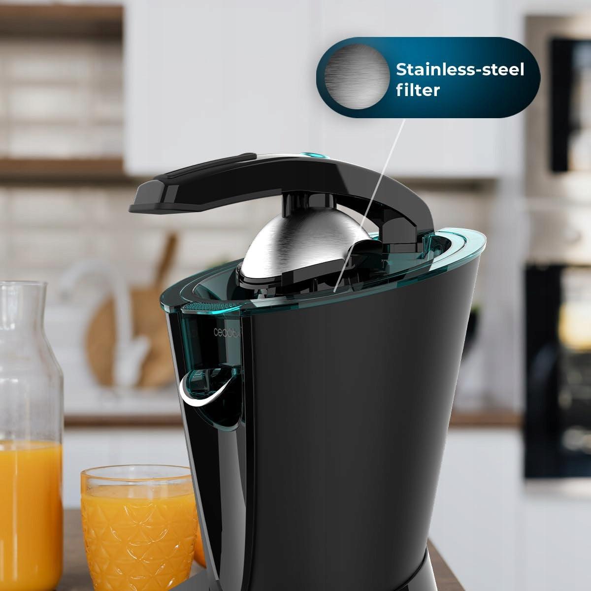Cecotec Juicer EssentialVita Hyden 600W stainless steel black Brand Cecotec