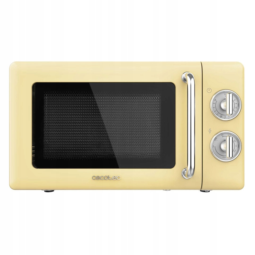 Cecotec Proclean 3110 Retro Microwave Oven Yellow - Elegance and Efficient