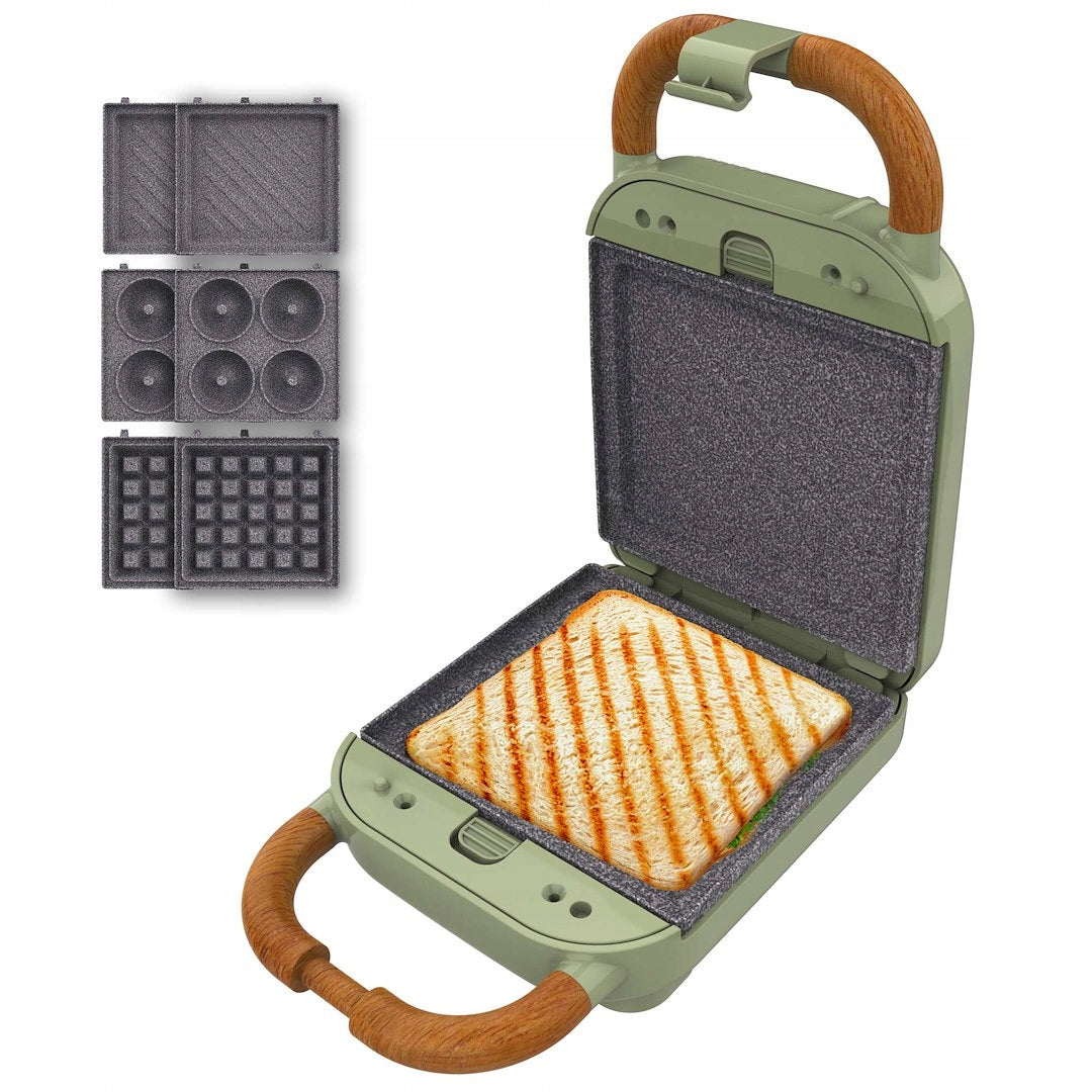 Cecotec Rock'nToast Retro One Green Electric Toaster For Kitchen Toasted
