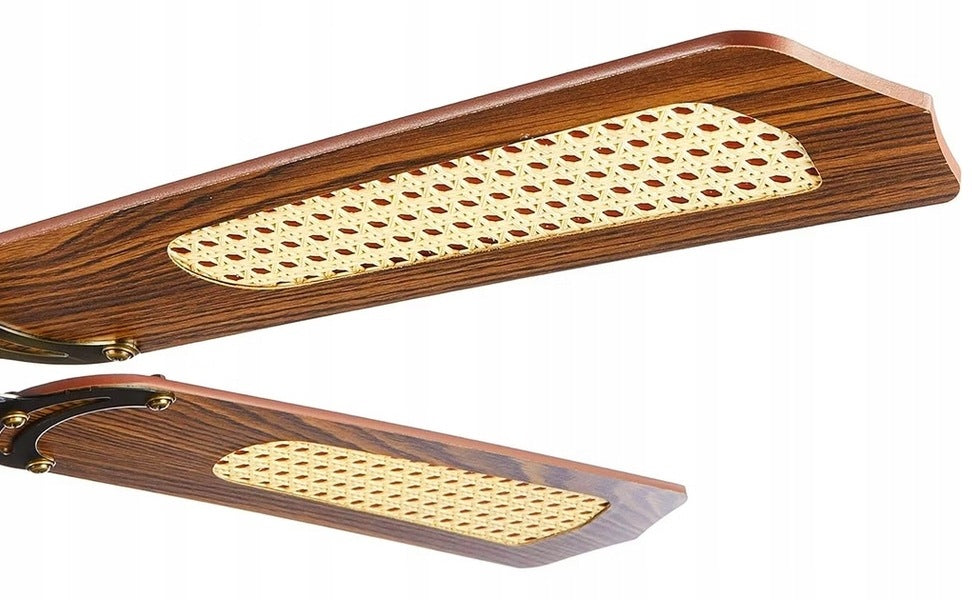 Ceiling Fan Brown 132cm | Windmill Chandelier Lamp E27 5/5 + PILOT Packaging status original