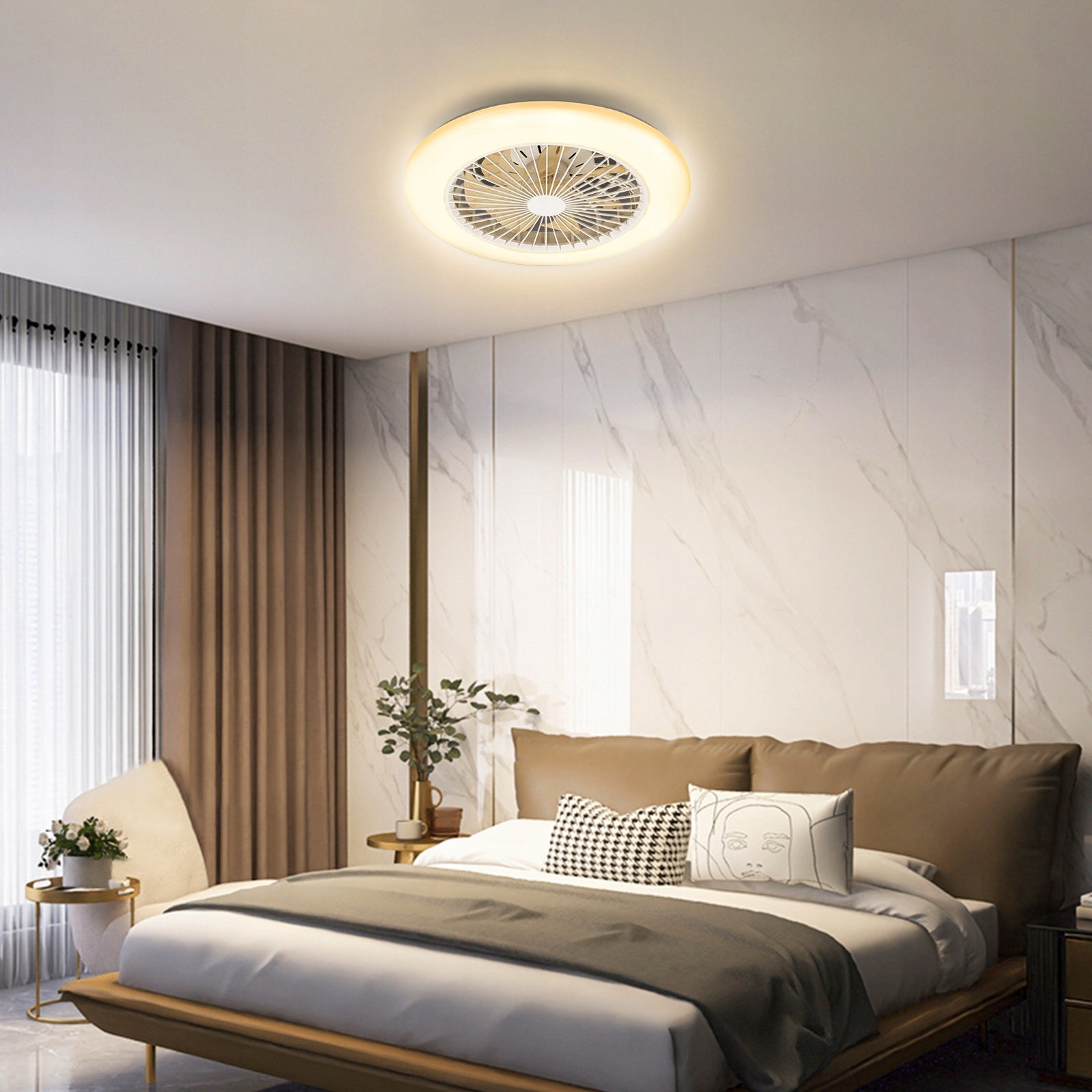 Ceiling Fan LED Lamp Aigostar with Remote Control White 58W 6500K Manufacturer code 26439