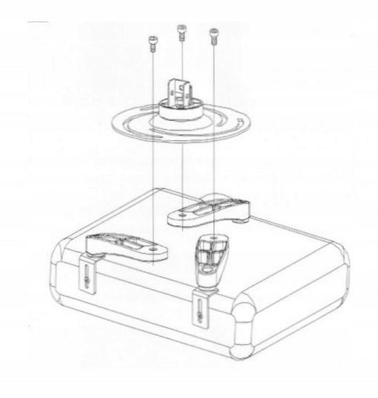 Ceiling Projector Holder 30-37 cm 15 kg Adjustable Techly Packaging status original