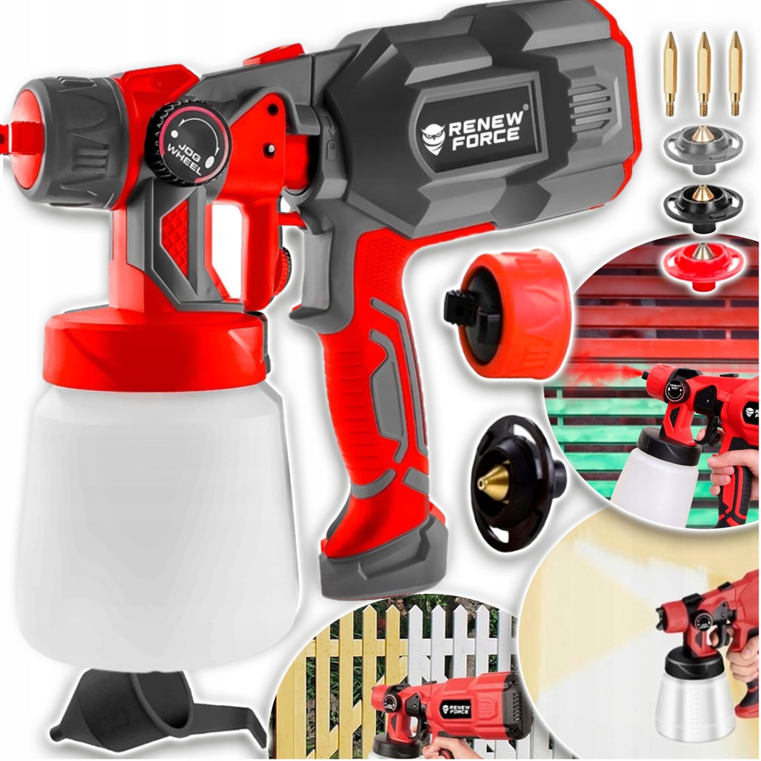 Ceiling Wall Paint Gun Electric Painting Unit 3 Nozzles