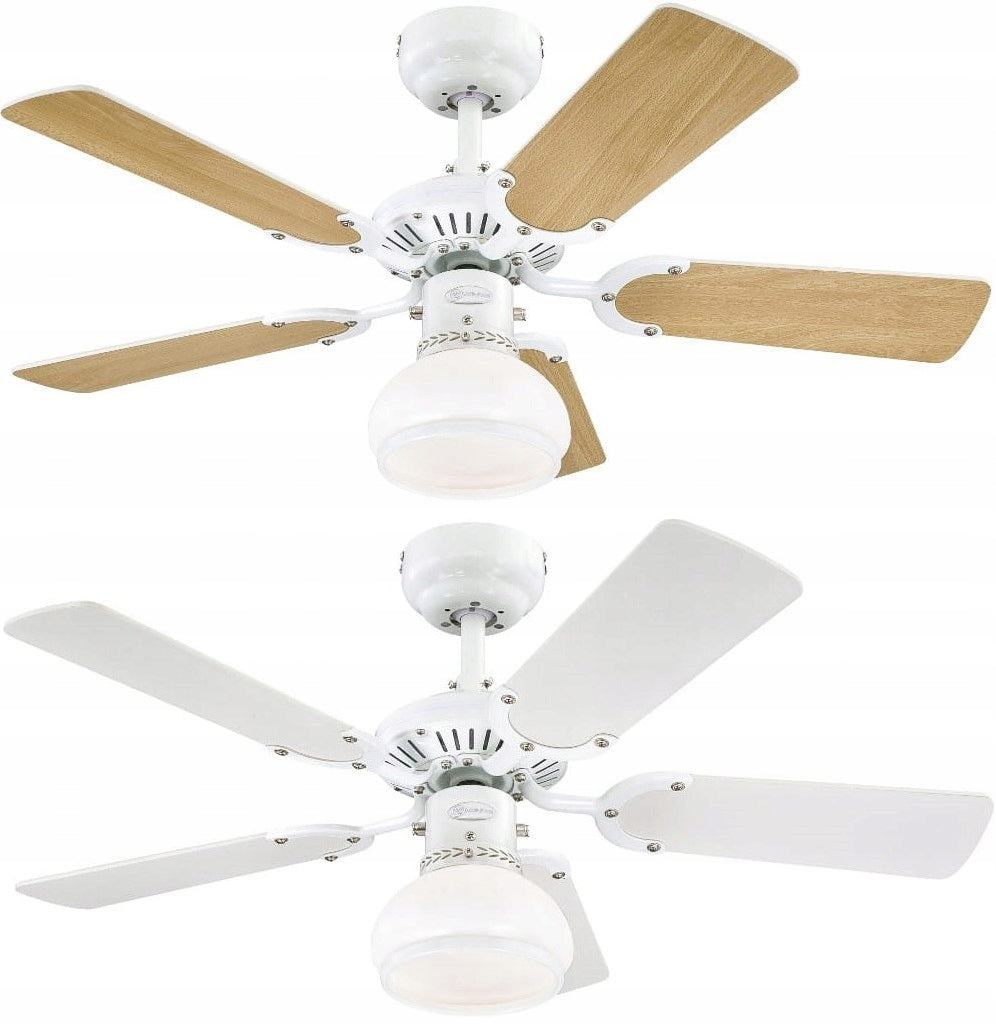Ceiling fan PRINCESS RADIANCE II White/Beech - 90cm | Small fan