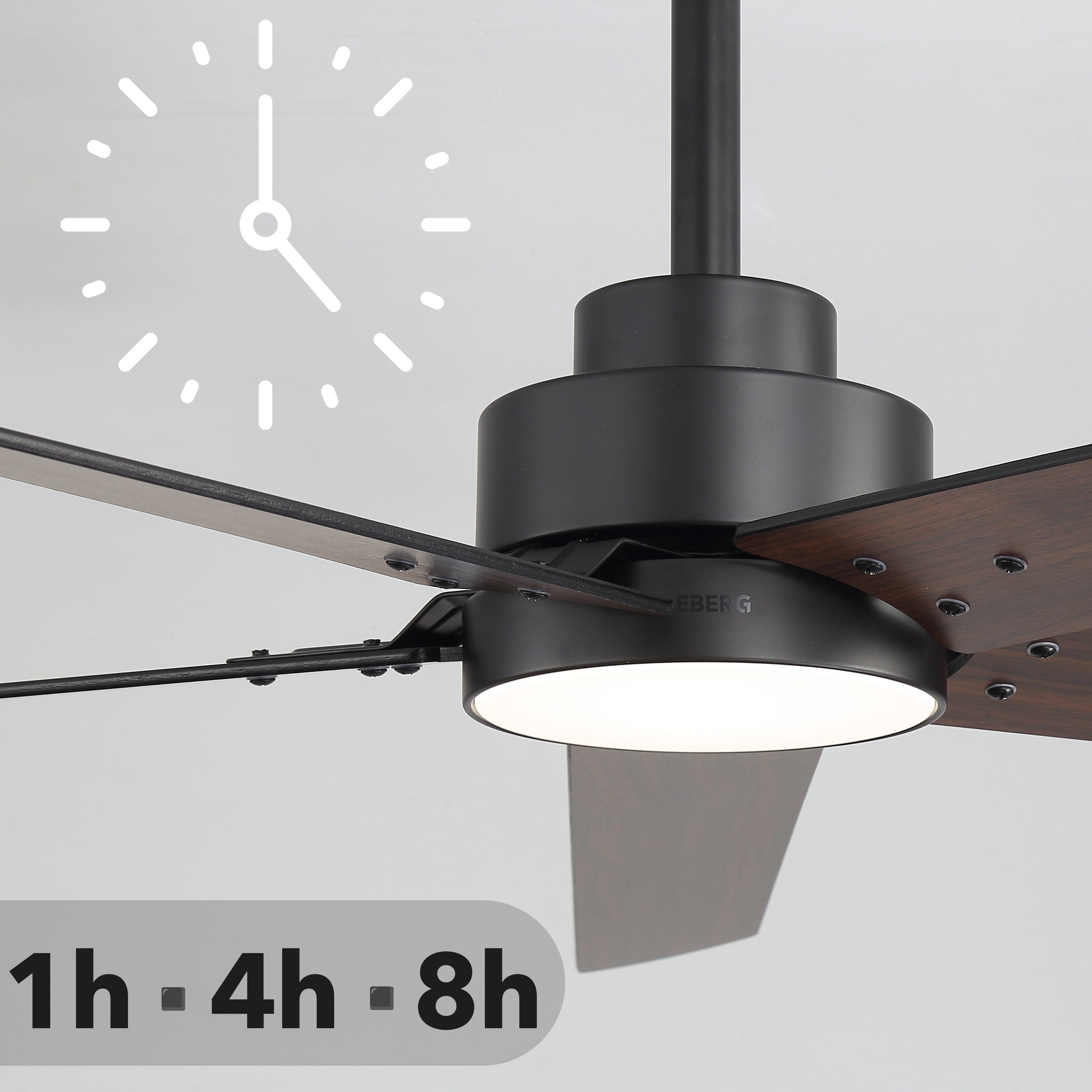 Ceiling fan with lamp EBERG STX 6 speed silent fan 132cm remote control Fan type ceiling