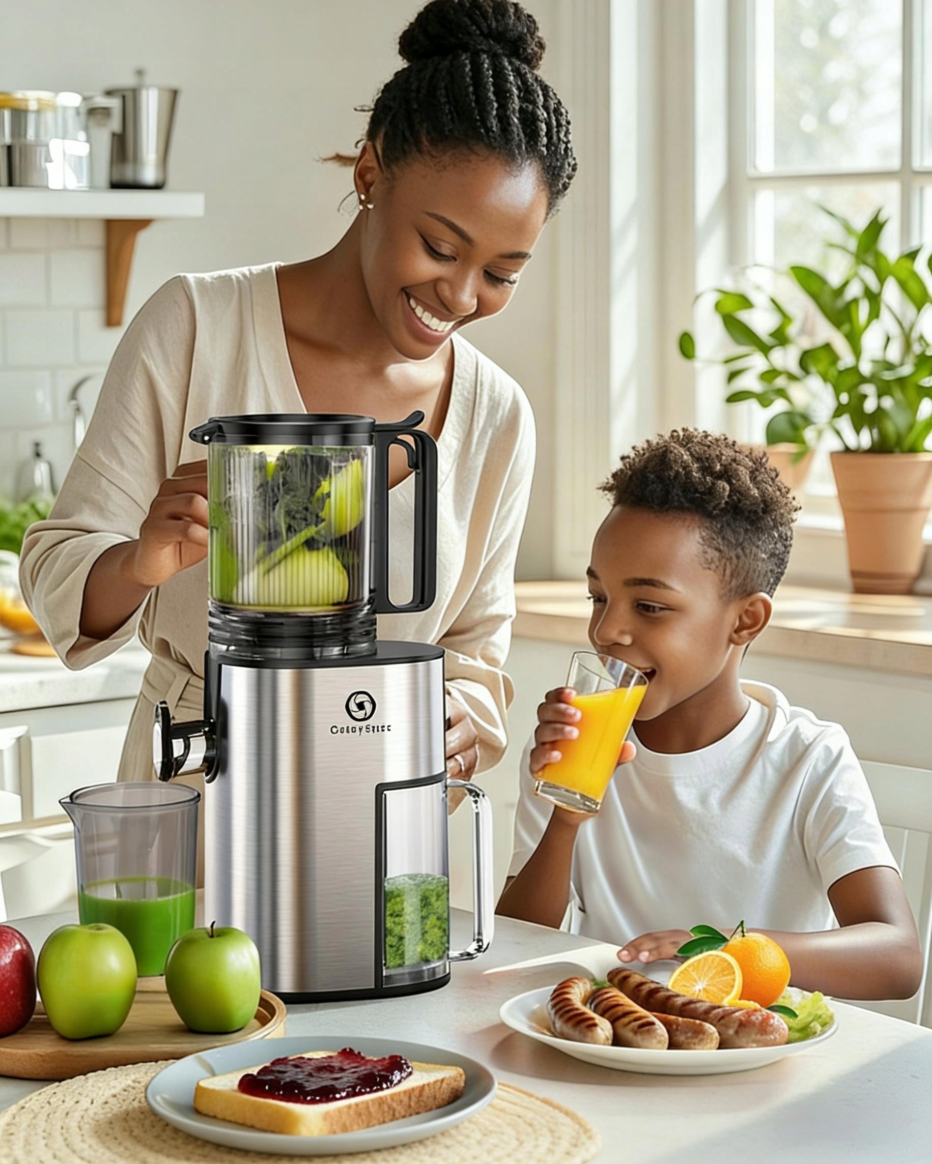 CelerySpec Wyciskarka Wolnoobrotowa 130mm Duży Otwór Bez Krojenia BPA Free Manufacturer code SJ-048-EU