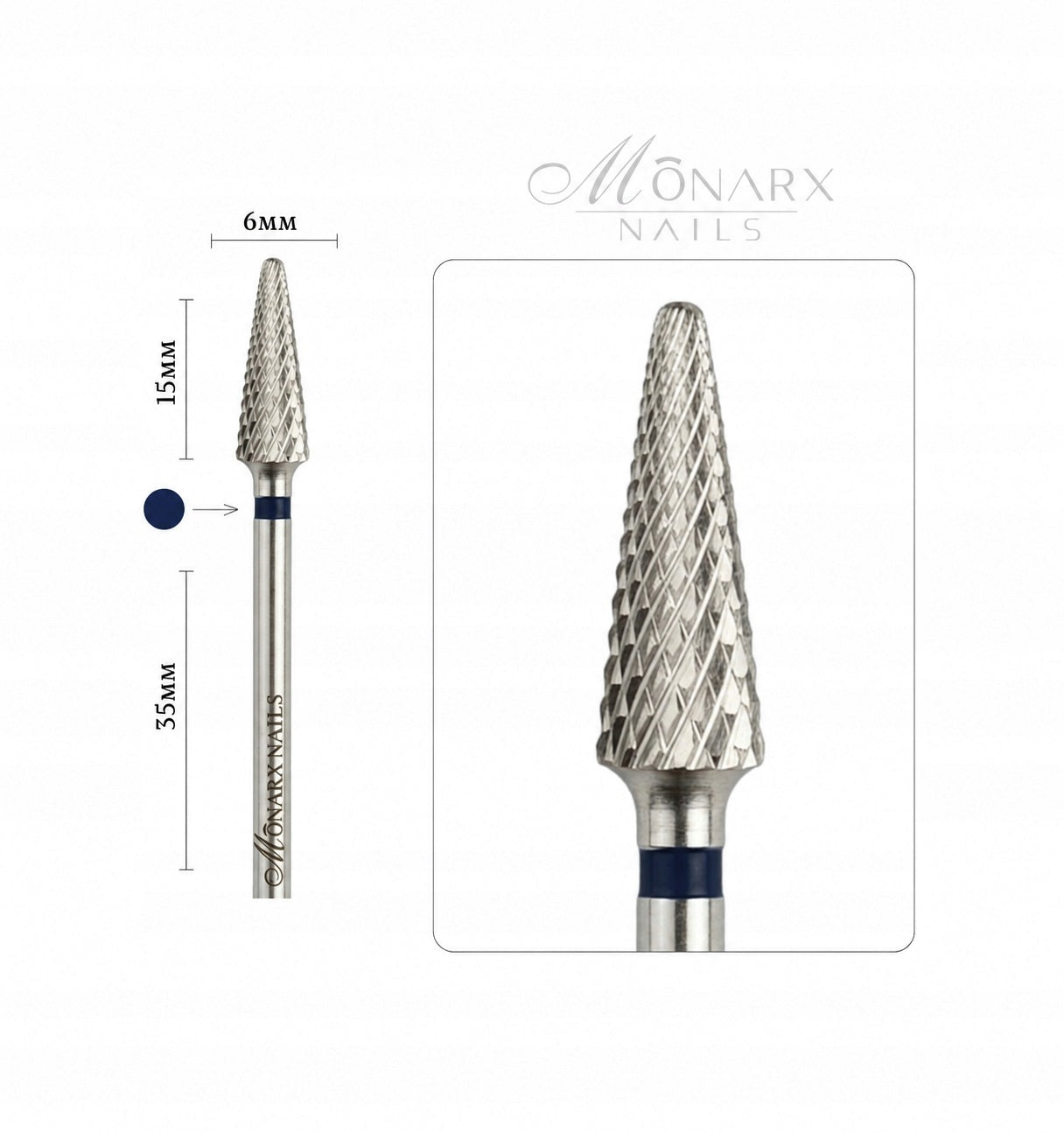 Cemented Carbide Cutter CONE Blue for Gel Mass Pulling M11