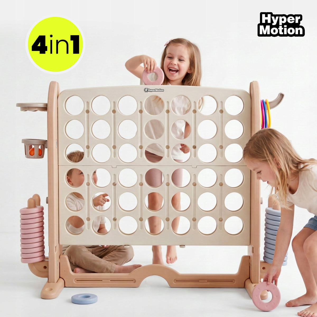 Center toys 4in1 puzzle game 4 in line basketball throw rings golf Manufacturer code SORTERTOY HYP111