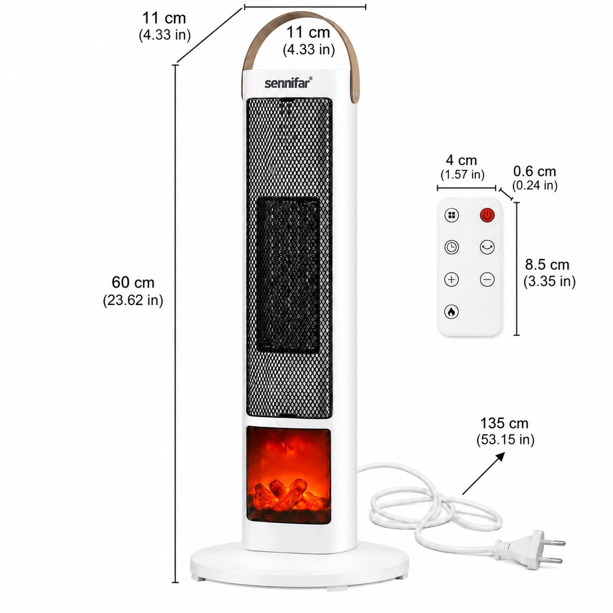 Ceramic Column Fan 2000W Heater Farelka with Remote Control Manufacturer code termowentylator ceramiczny grzejnik 2000W