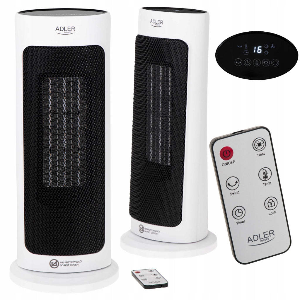 Ceramic FAN Farelka 2000W Timer Remote Control Adjustable Fan