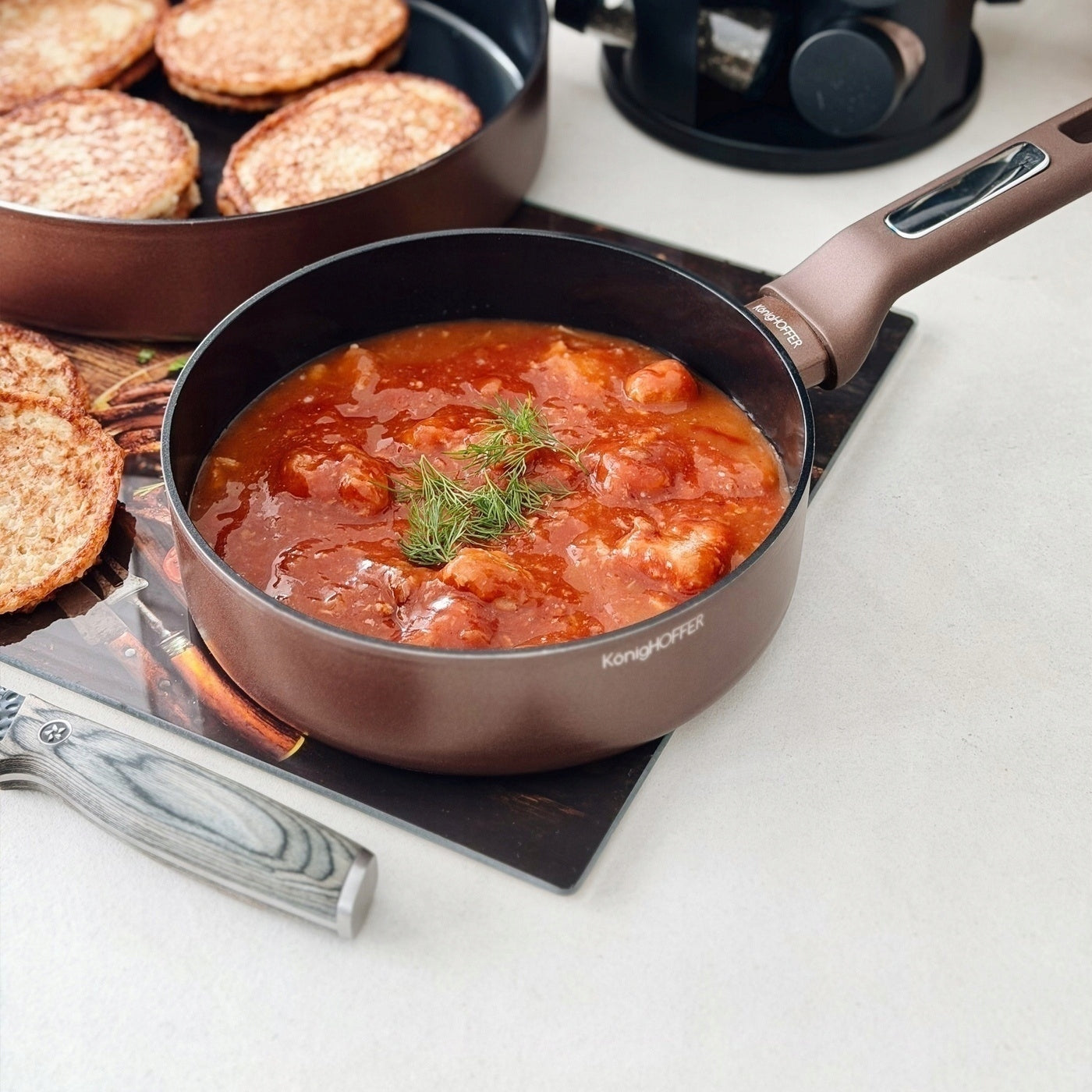 Ceramic PAN INDUCTION Small Universal Konighoffer Reno 20cm Brand Konighoffer