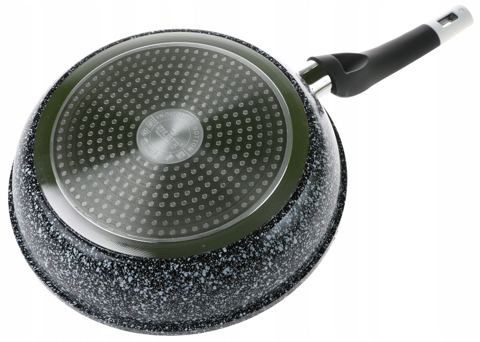 Ceramic PAN MARBLE 22cm INDUCTION GAS 7115 Kind traditional