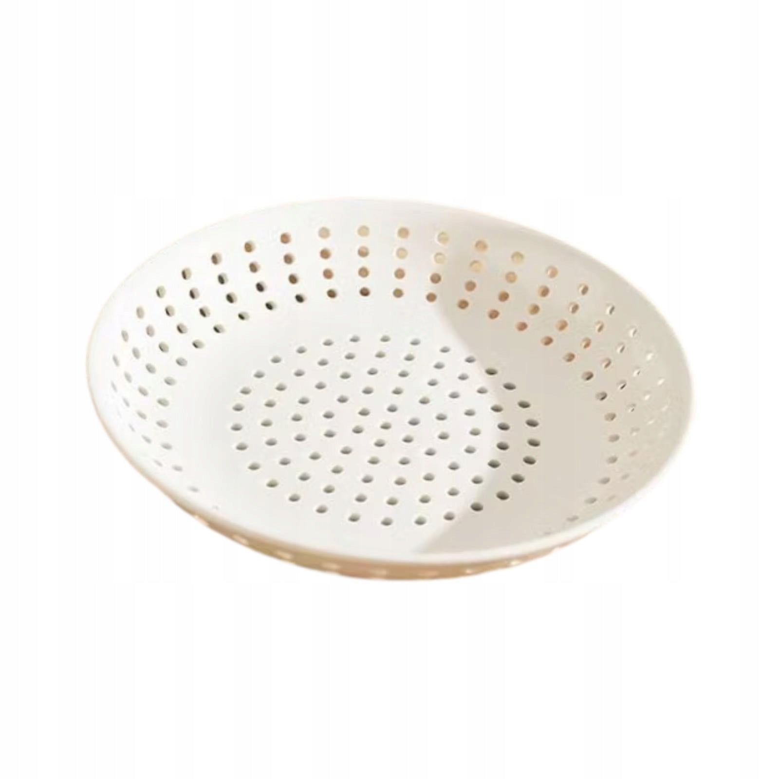 Ceramic Vegetable Steamer Basket Storage Compact Fruit Strainer Portable M