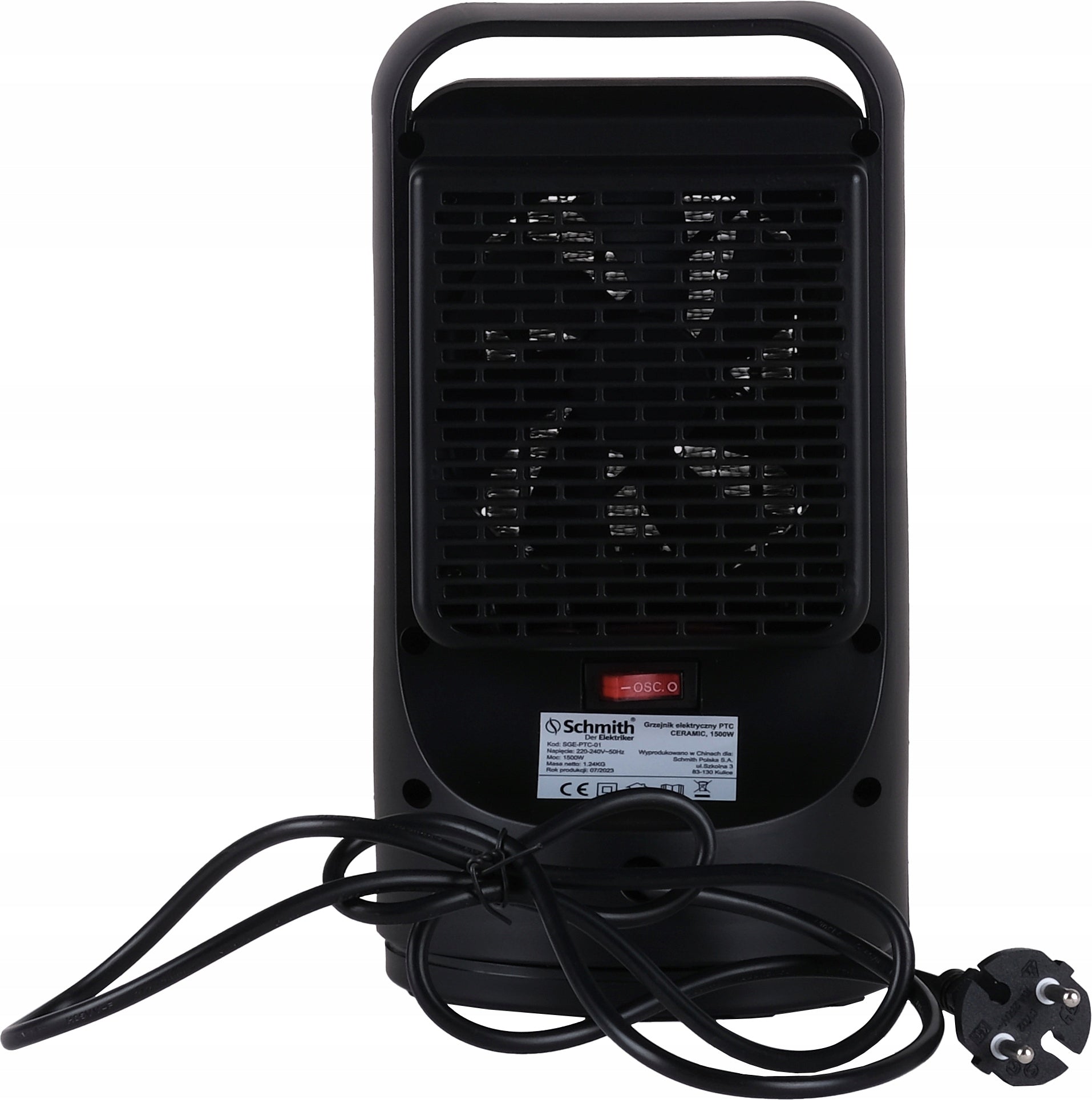 Ceramic electric heater PTC 1500W Schmith Brand Schmith