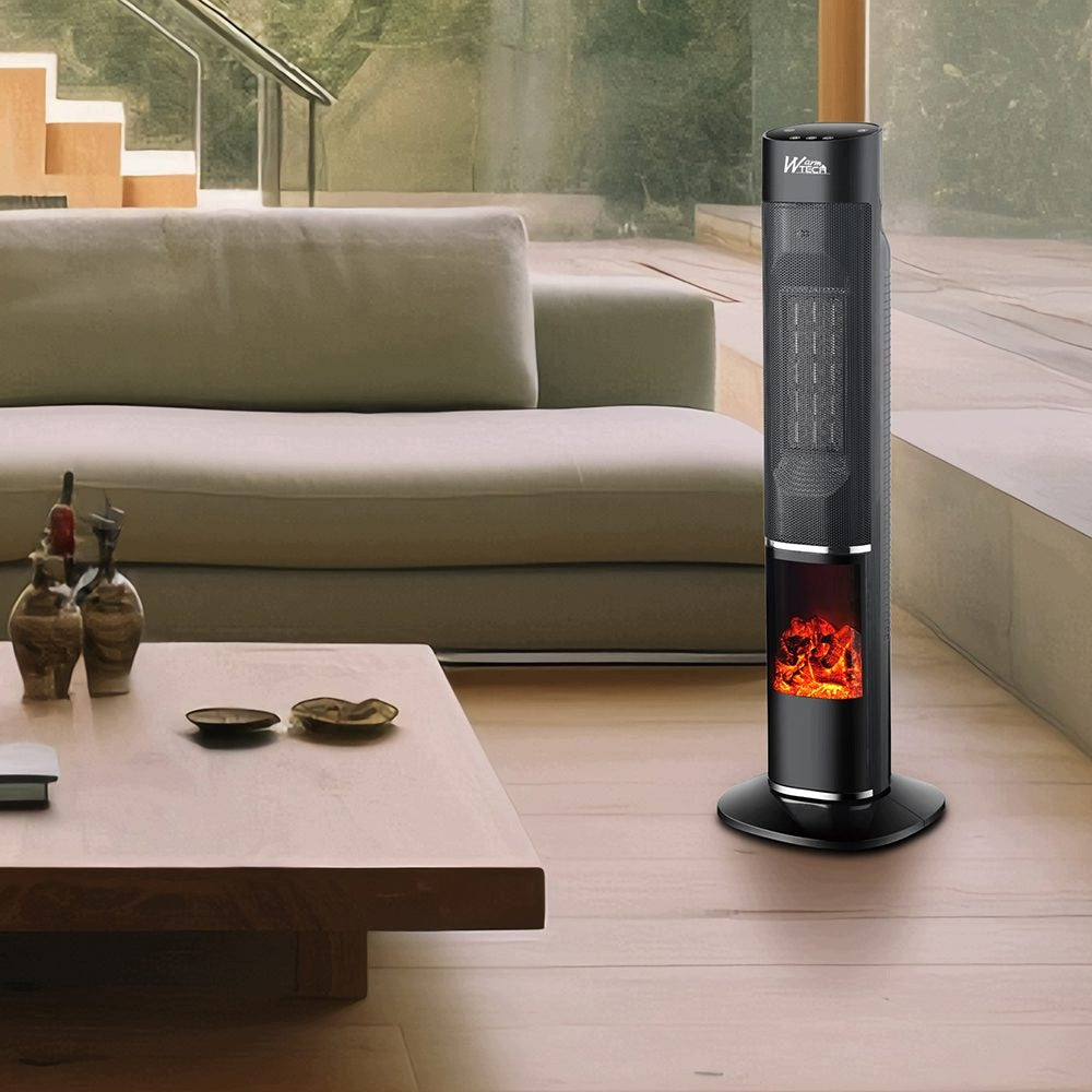 Ceramic fireplace heater 2000 W flame effect pilot Packaging status original