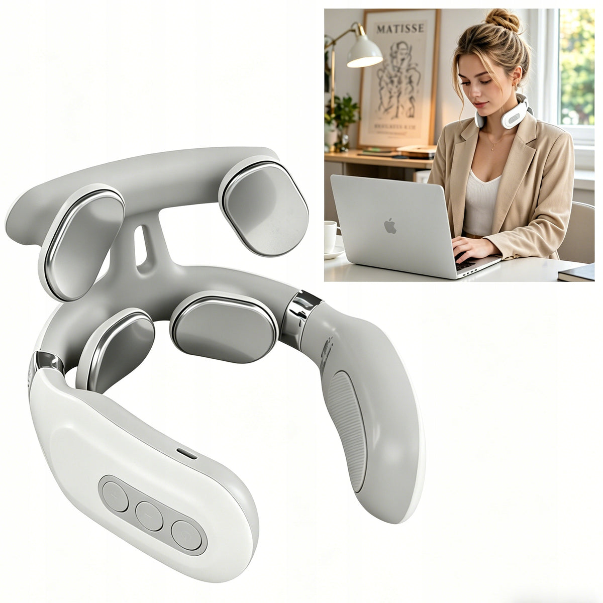 Cervical spine massager, neck massager, vibration massager, massager