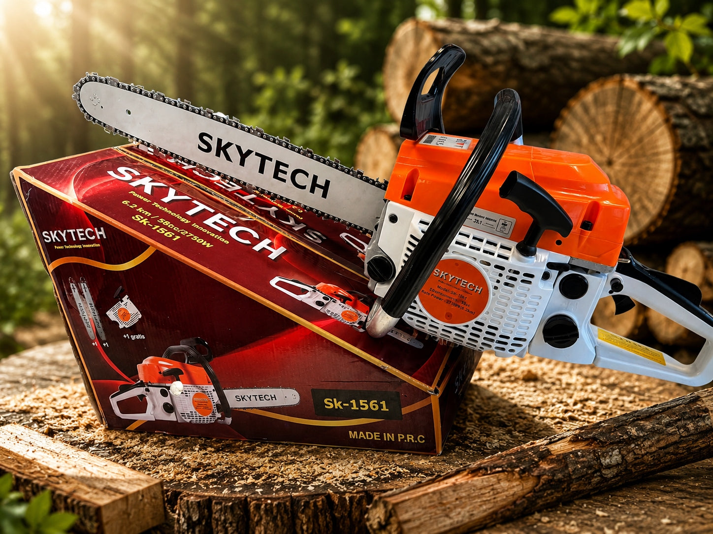 Chainsaw 58 cc / 2750 W (6,2 HP) Packaging status original