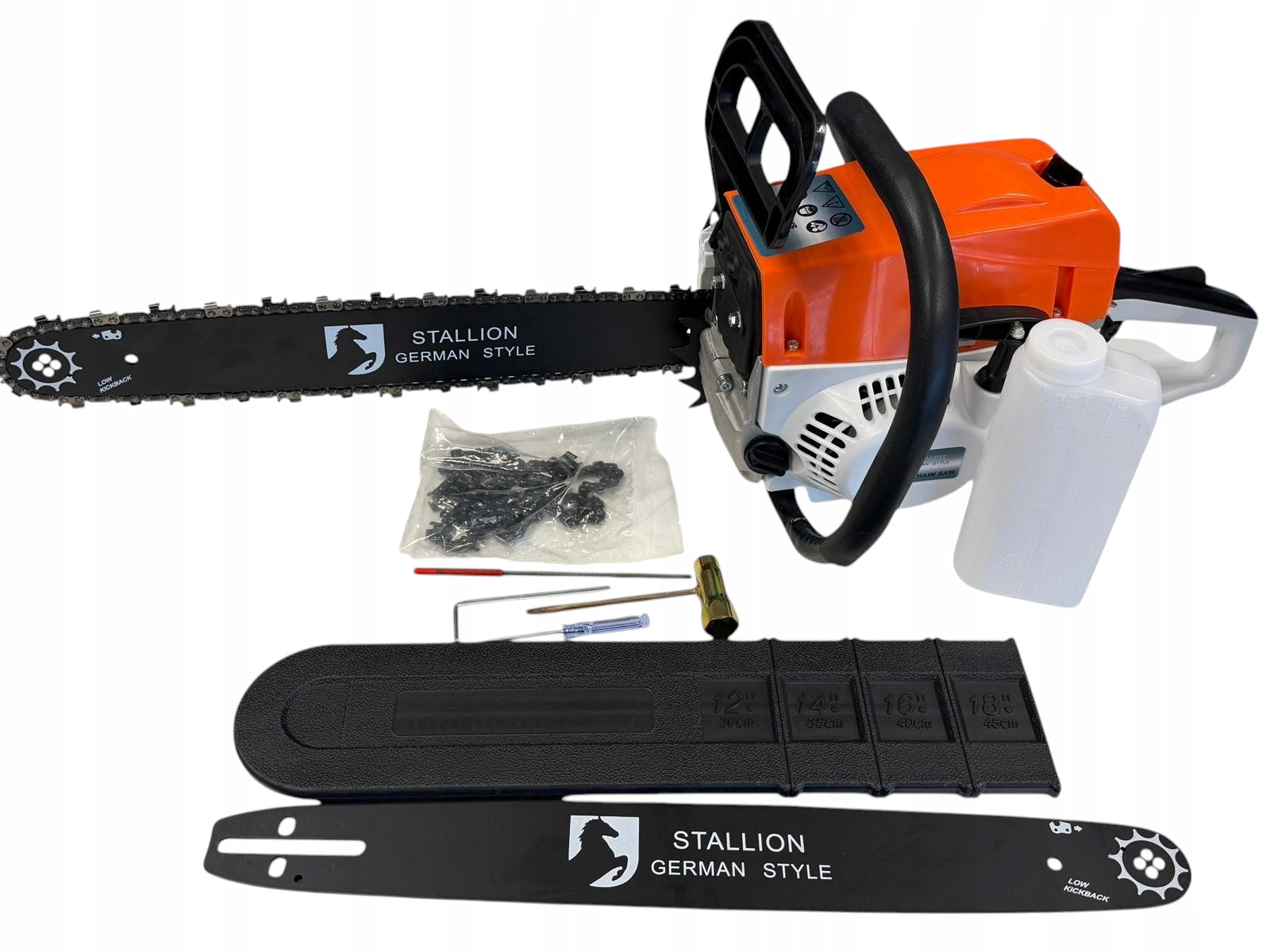 Chainsaw Combustion 52cc 3.9kW (3,9 kW / 5,3 HP) 12000 RPM Product weight with unit packaging 15.3 kg
