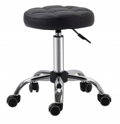 Chair Adjustable Swivel Stool Hoker Upholstery color black