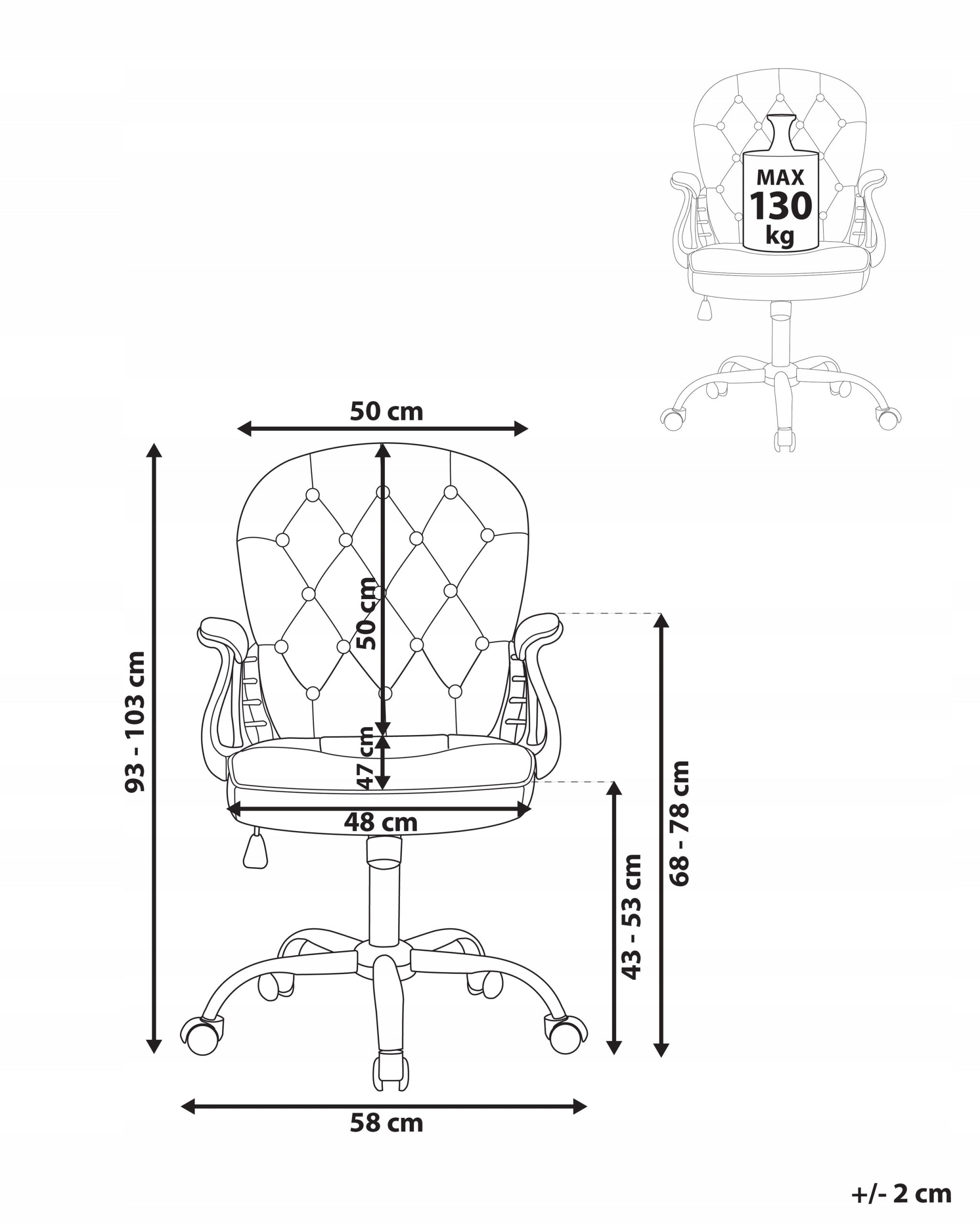 Chair office chair adjustable white Medical device no