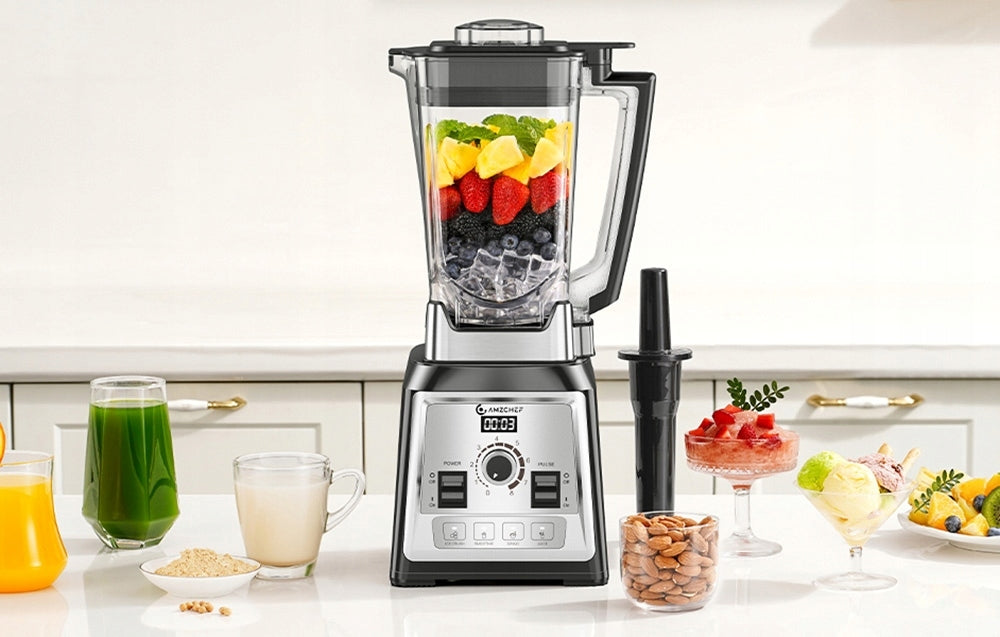 Chalice Blender Amzchef 2000W Self-cleaning 8 Blades 4 Programs 2L Manufacturer code 9331911828324