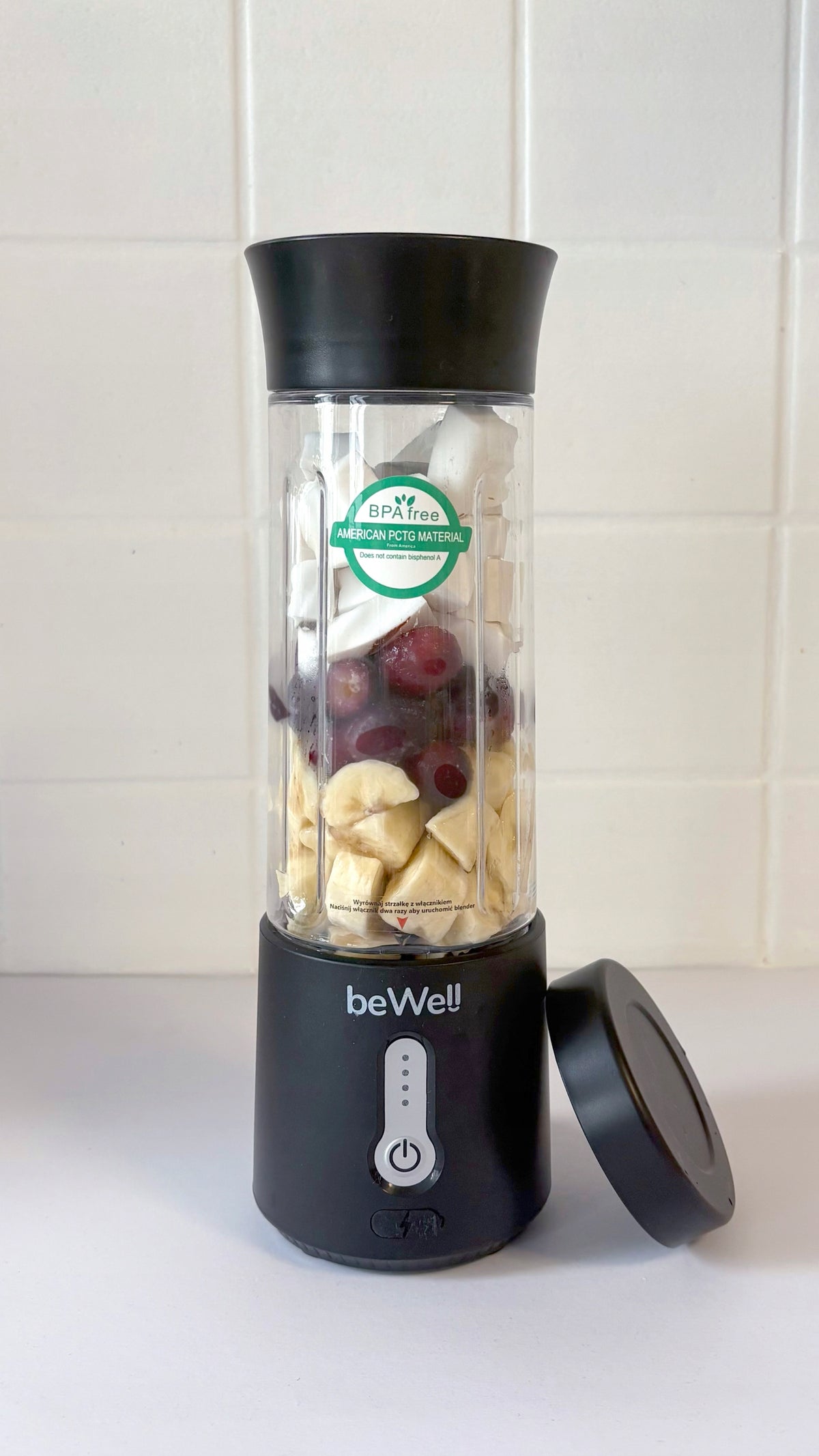 Chalice Blender Portable Smoothie Wireless beWell USB 500ml Powerful Packaging status original
