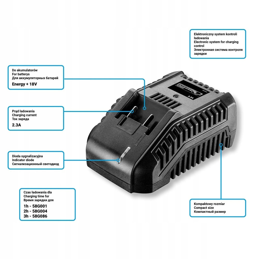 Charger Graphite Energy+ 58G002 Manufacturer code 58G002