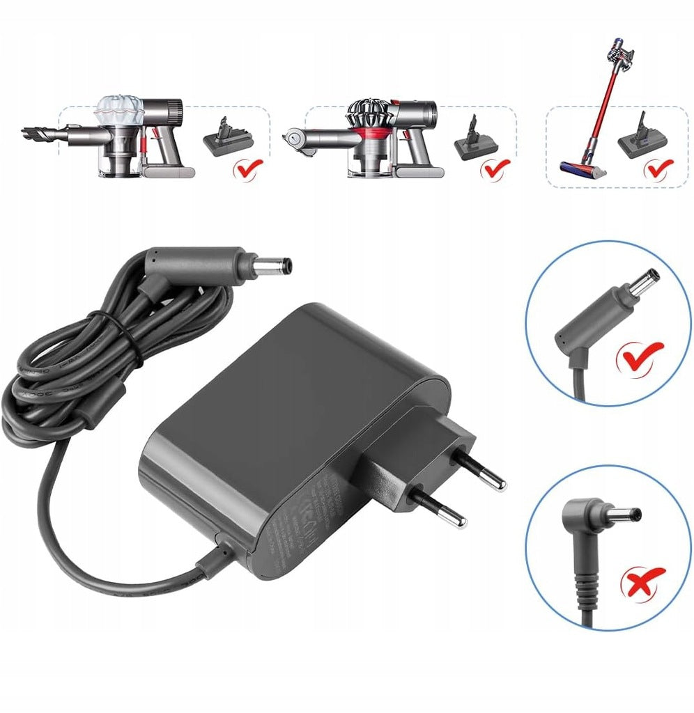 Charger for Dyson V6 V7 V8 power supply 26.1V 780mA 1.8m LED cable replacement