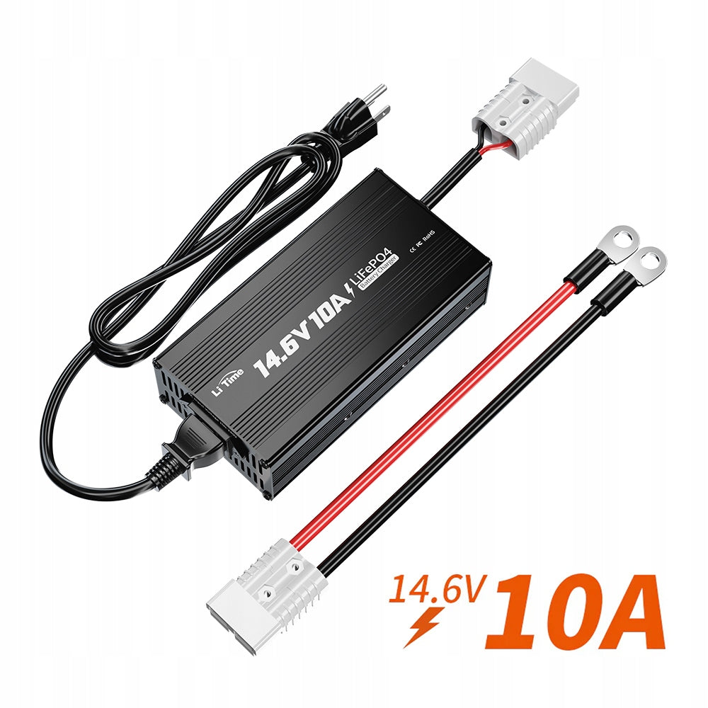 Charger for LiTime 12V LiFePO4 lithium battery 14.6V 10A LED