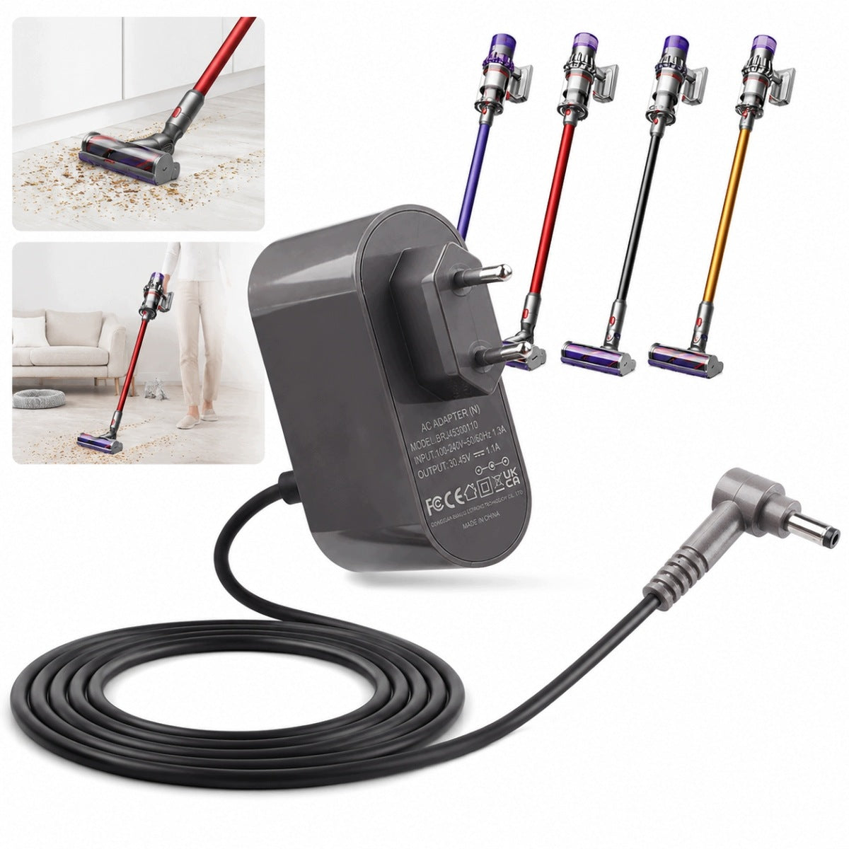 Charger for cordless vacuum cleaner
