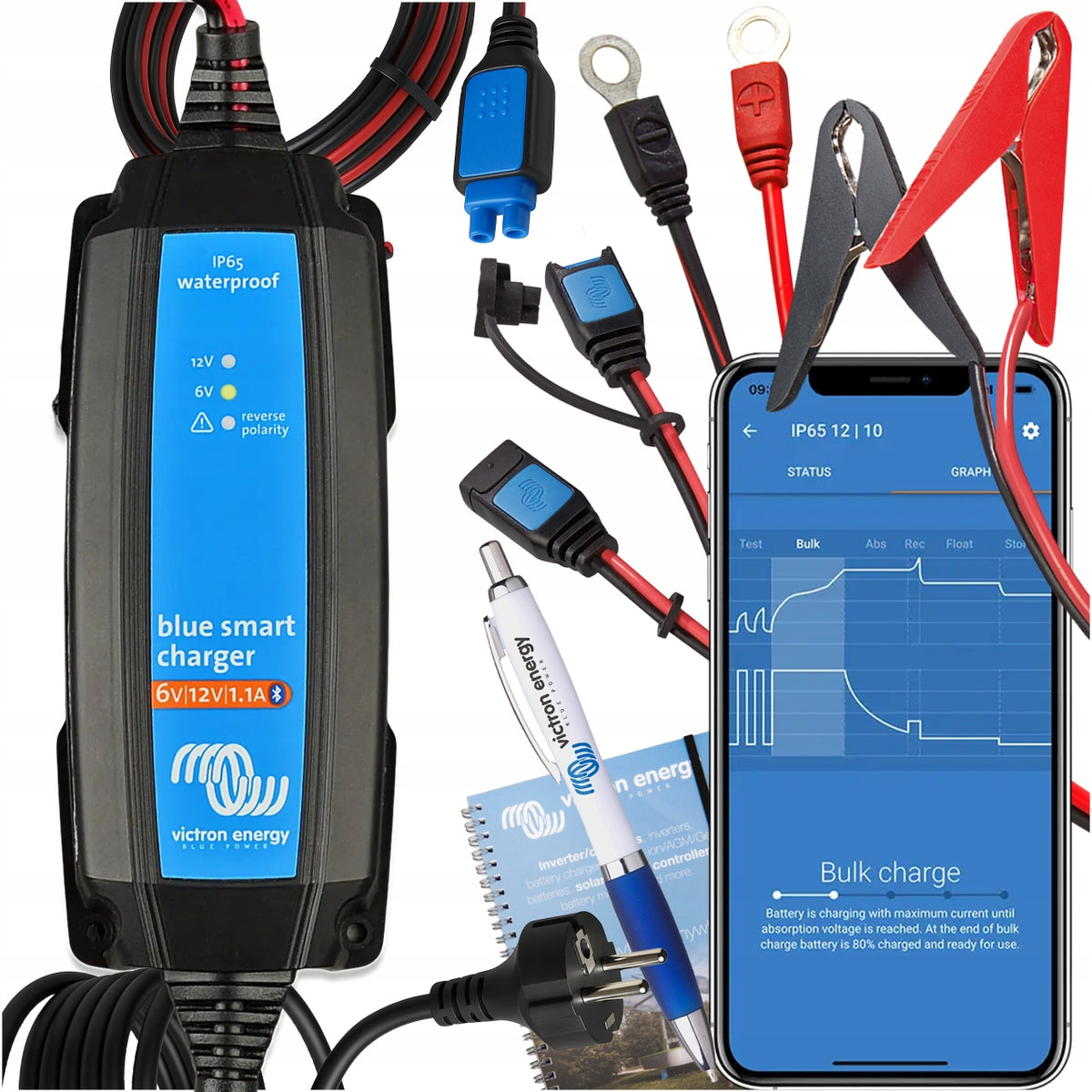 Charger rectifier Victron Energy Blue Smart IP65 6V 12V 1.1A Bluetooh