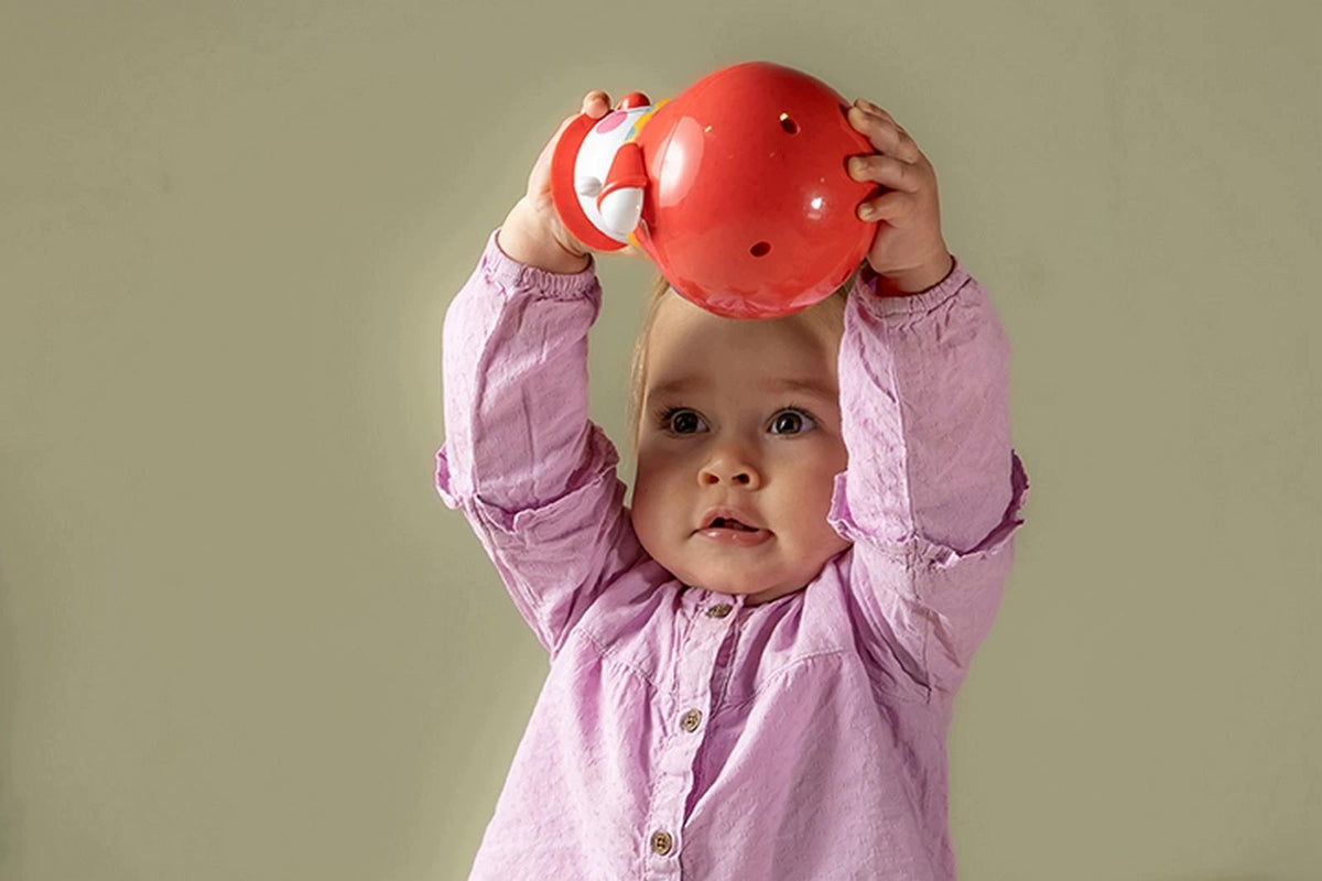 Cheerful Clown Roly Poly with Tinker Bell TOLO BIO Eco Toy Kiwajka 6m+ Kid's age 6+ months