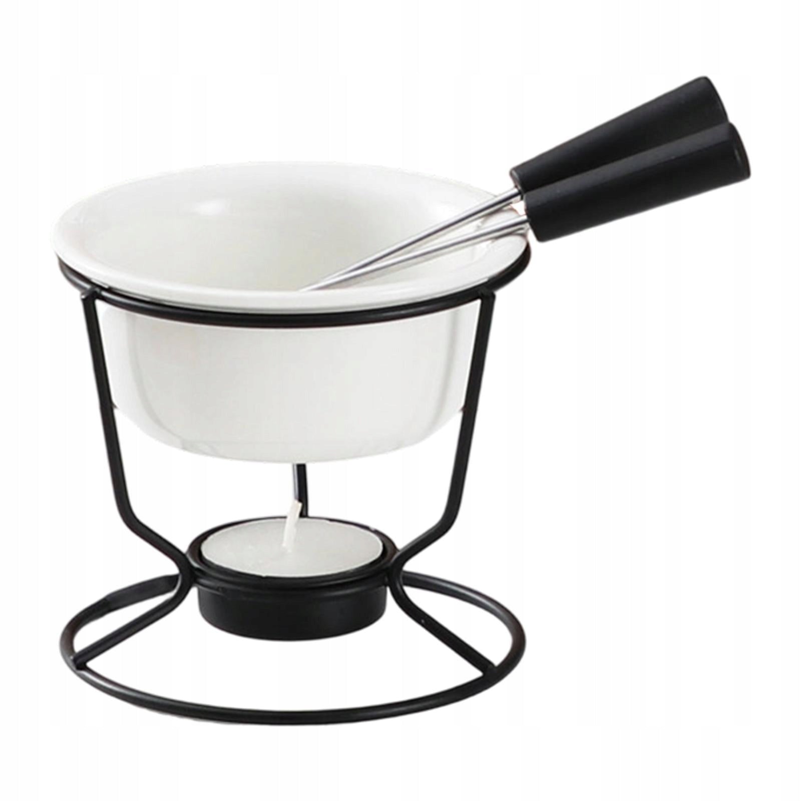 Cheese Fondue Pot Melting Mug Tea Light Melting Pot for Tapas Snack Caramel Packaging status original