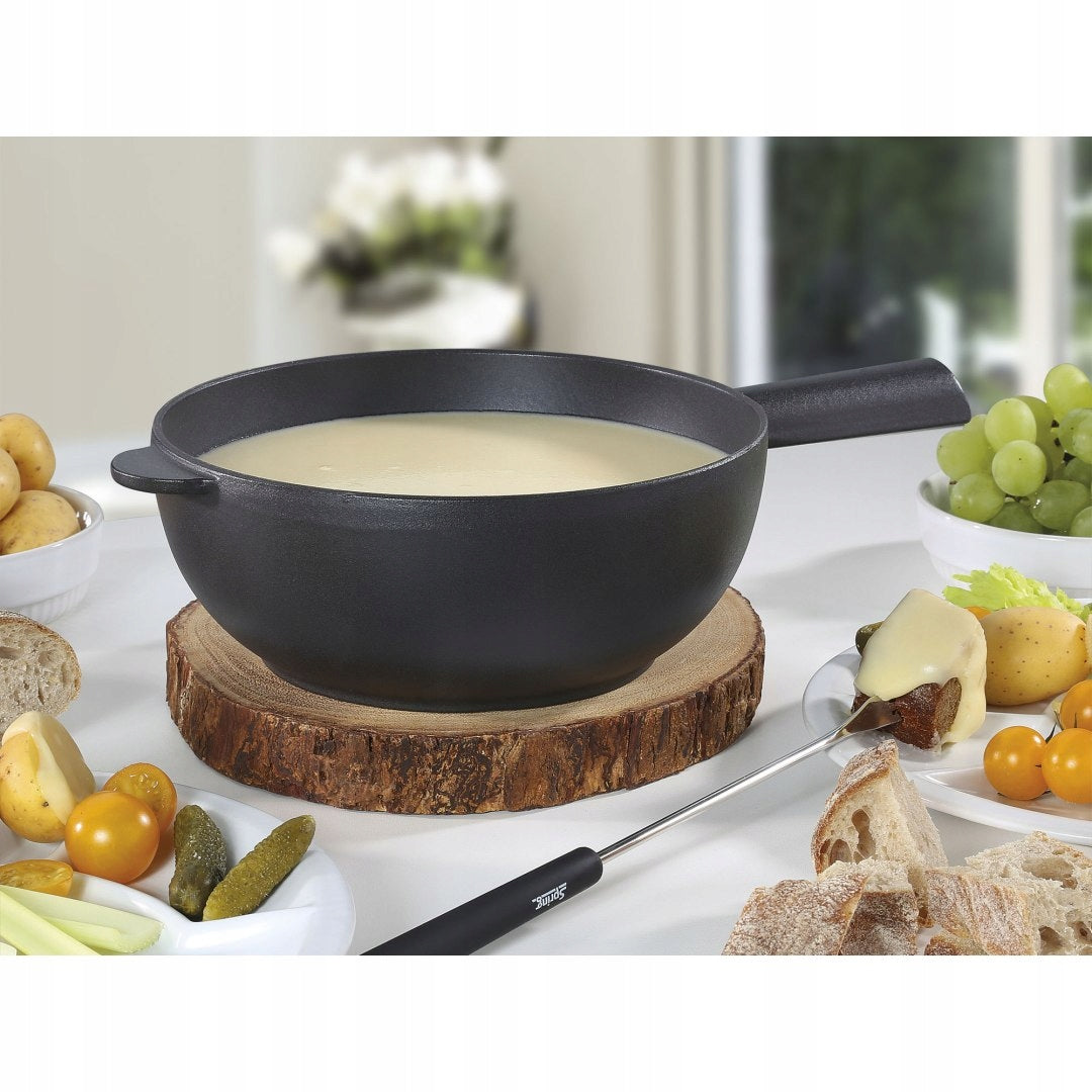 Cheese fondue pot 2 L cast iron black SPRING Brand no brand