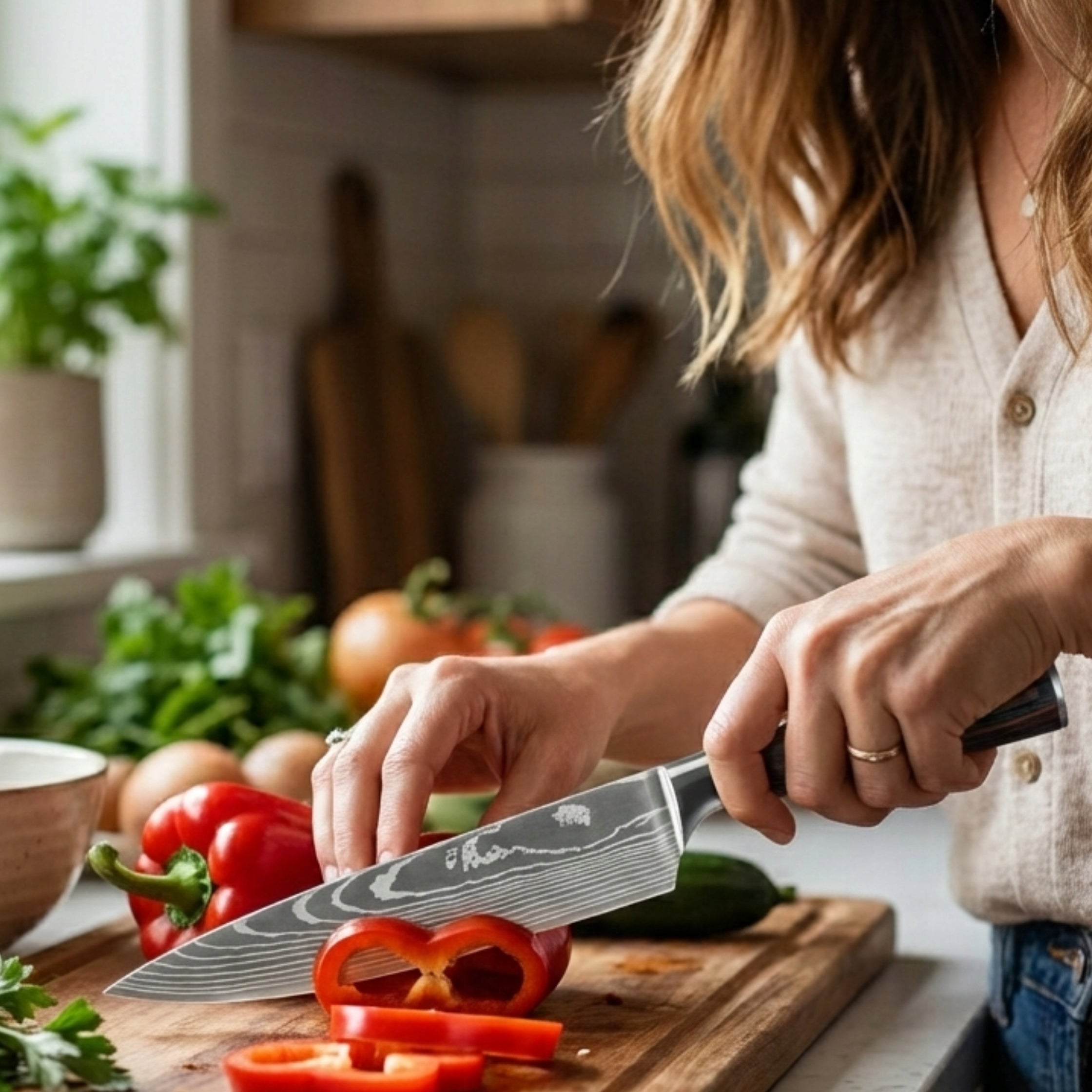 Chef's Kitchen Knife Japanese Professional Comfortable Very Sharp Manufacturer code Profesjonalny Nóż Szefa Kuchni Yukko Japan