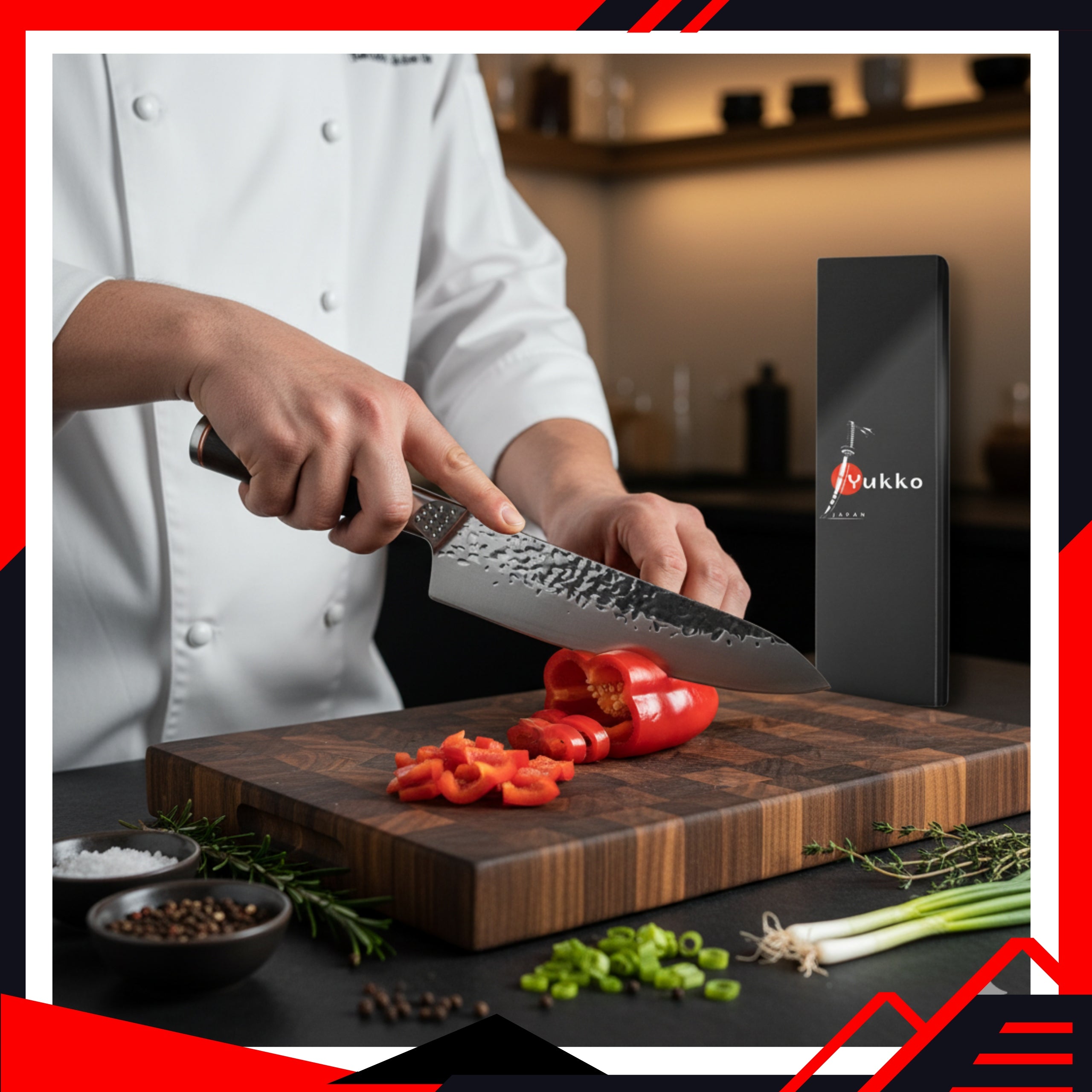 Chef's Kitchen Knife Very Sharp For Slicing Meat Vegetables FOR GIFT Packaging status original