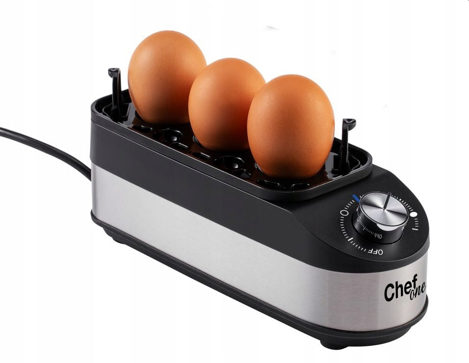 ChefOne SE-D031 egg cooker egg vending machine for 3 pieces Dominant color silver/gray