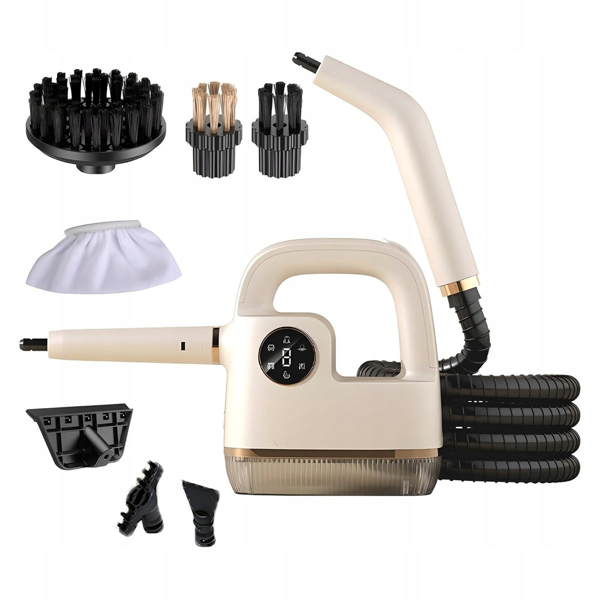 Chemical-Free 800W Steam Cleaner Removes Grease & Scale 350ML Tank 3M Cable Maximum steam pressure 0 bar