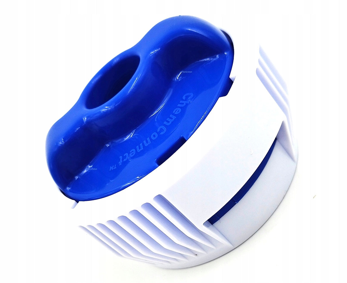Chemical dispenser for the pool nozzle for ChemConnect chlorine tablet capsules