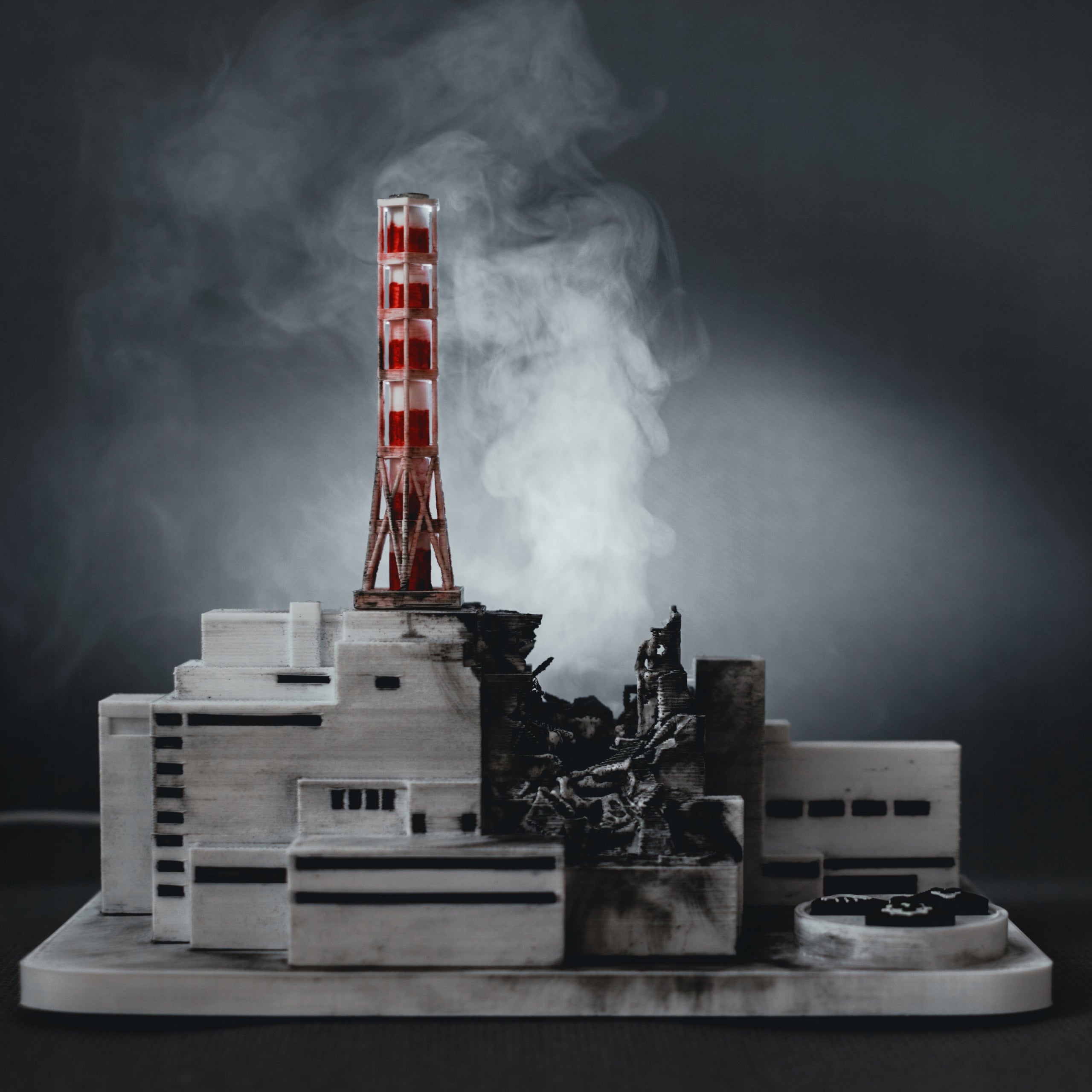 Chernobyl Reactor 4 – Collectible Model 3D + Smoke + LED Backlight