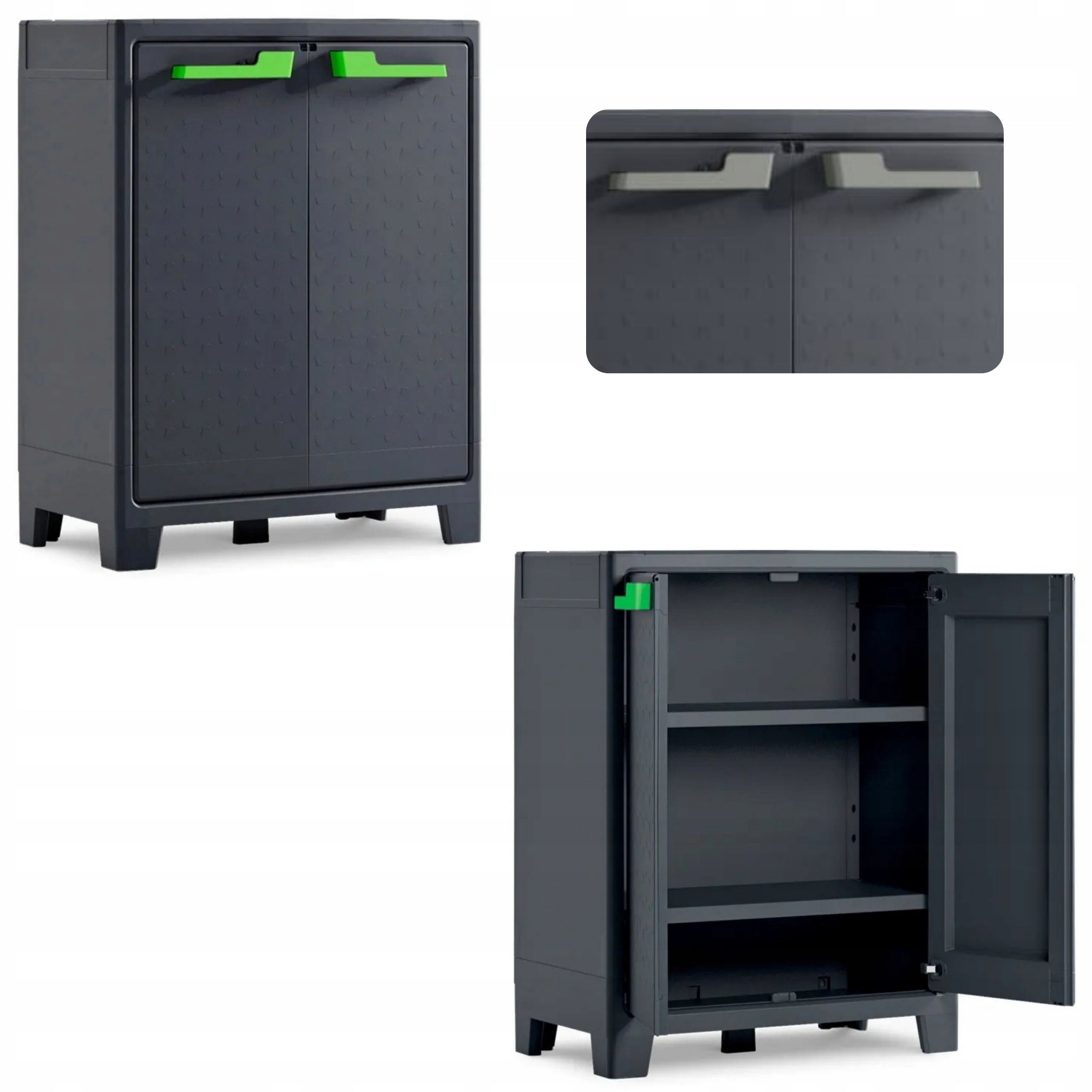 Chest of drawers garage garden wardrobe MOBY Cabinet Low 100x80x44