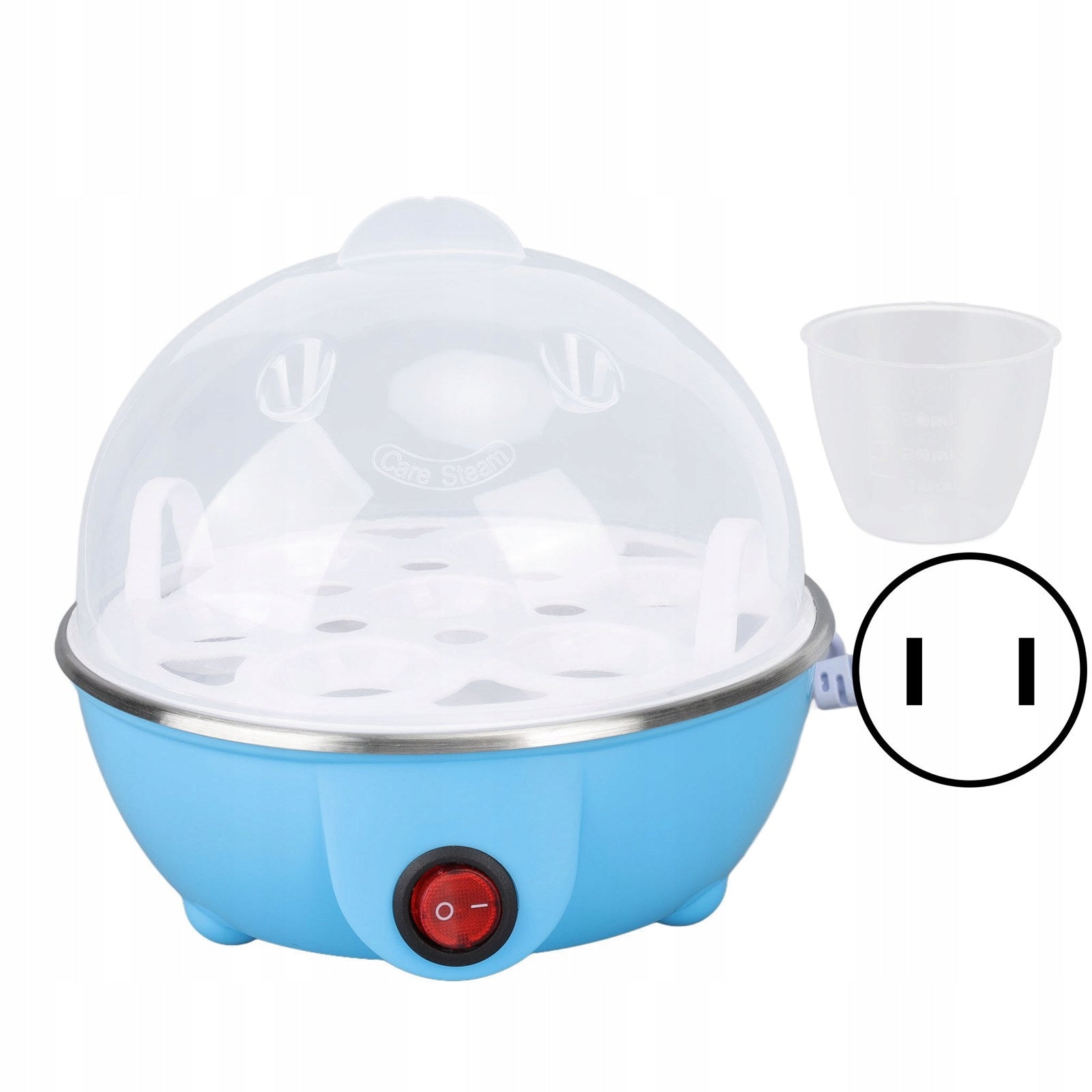 Chicken Egg Cooker Prepare up to 7 large eggs per NF Dominant color multicolor