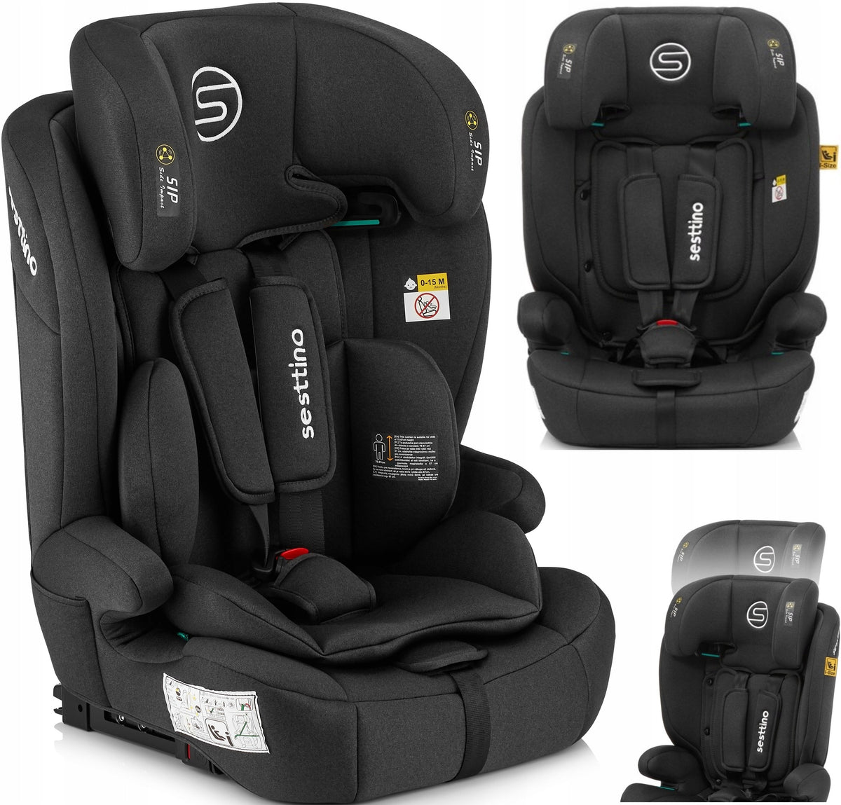 Child Car Seat 76-150cm Sesttino Rocker Pro ISOFIX 9-36kg