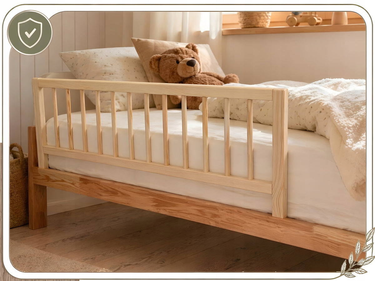Children's Bed Barrier Wooden Slip-On Under Mattress 103x43 cm Packaging status original