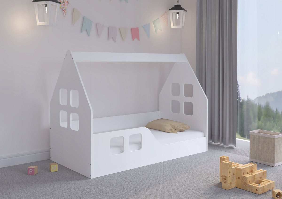 Children's Bed Low House 140x70 Montessori White or Sonoma Manufacturer code 9BE1-64569