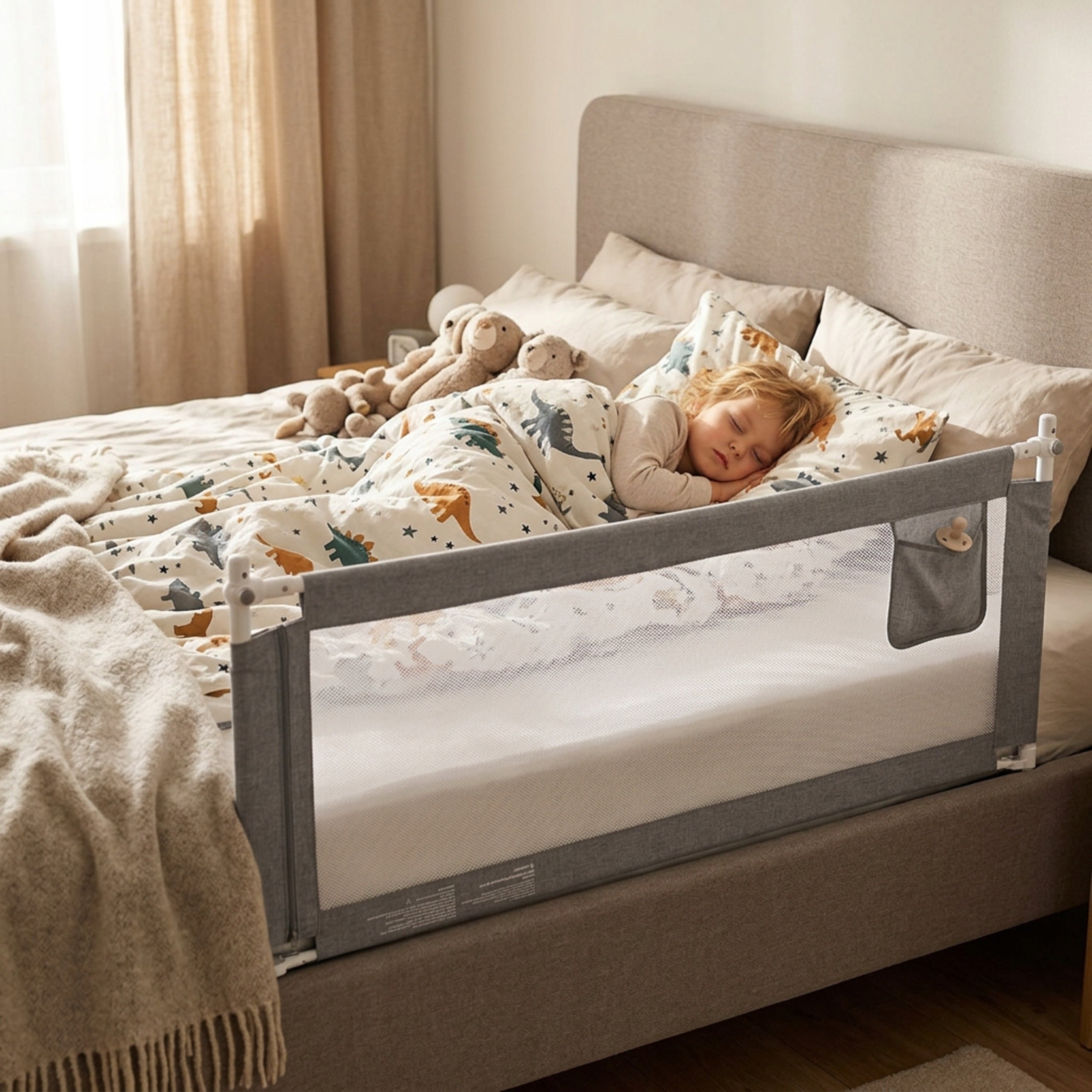 Children's Bed Protective Barrier Folding Adjustable 200cm Goal Manufacturer code Składana Regulowana 200cm Bramka